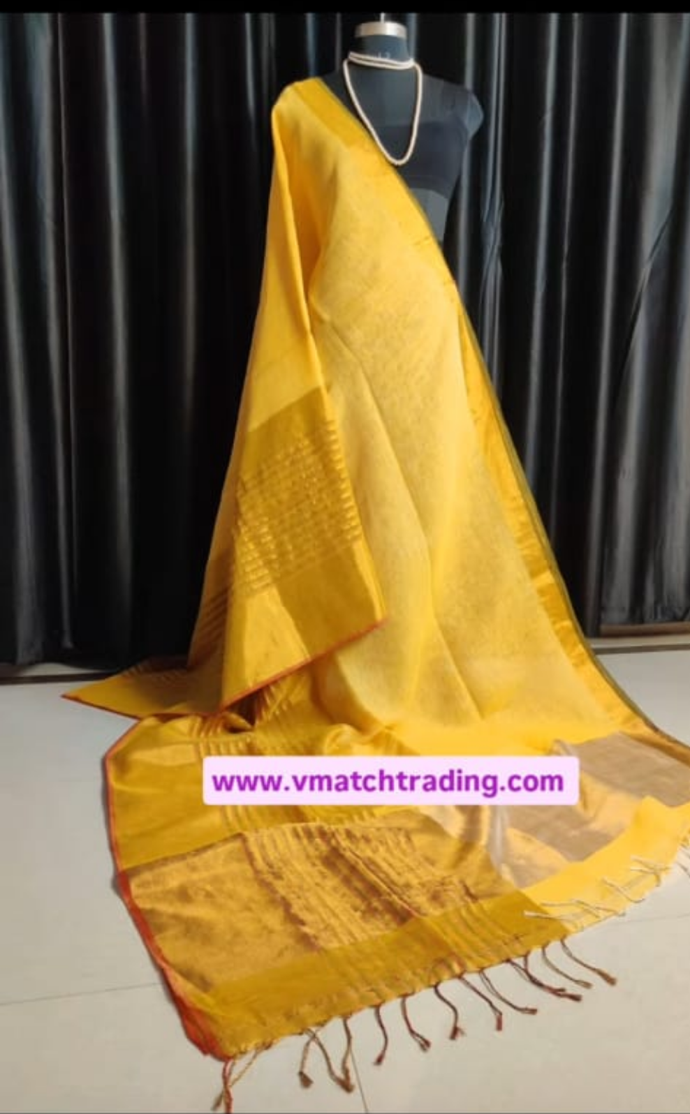 2AUG25. 120 Count Pure Linen Saree.