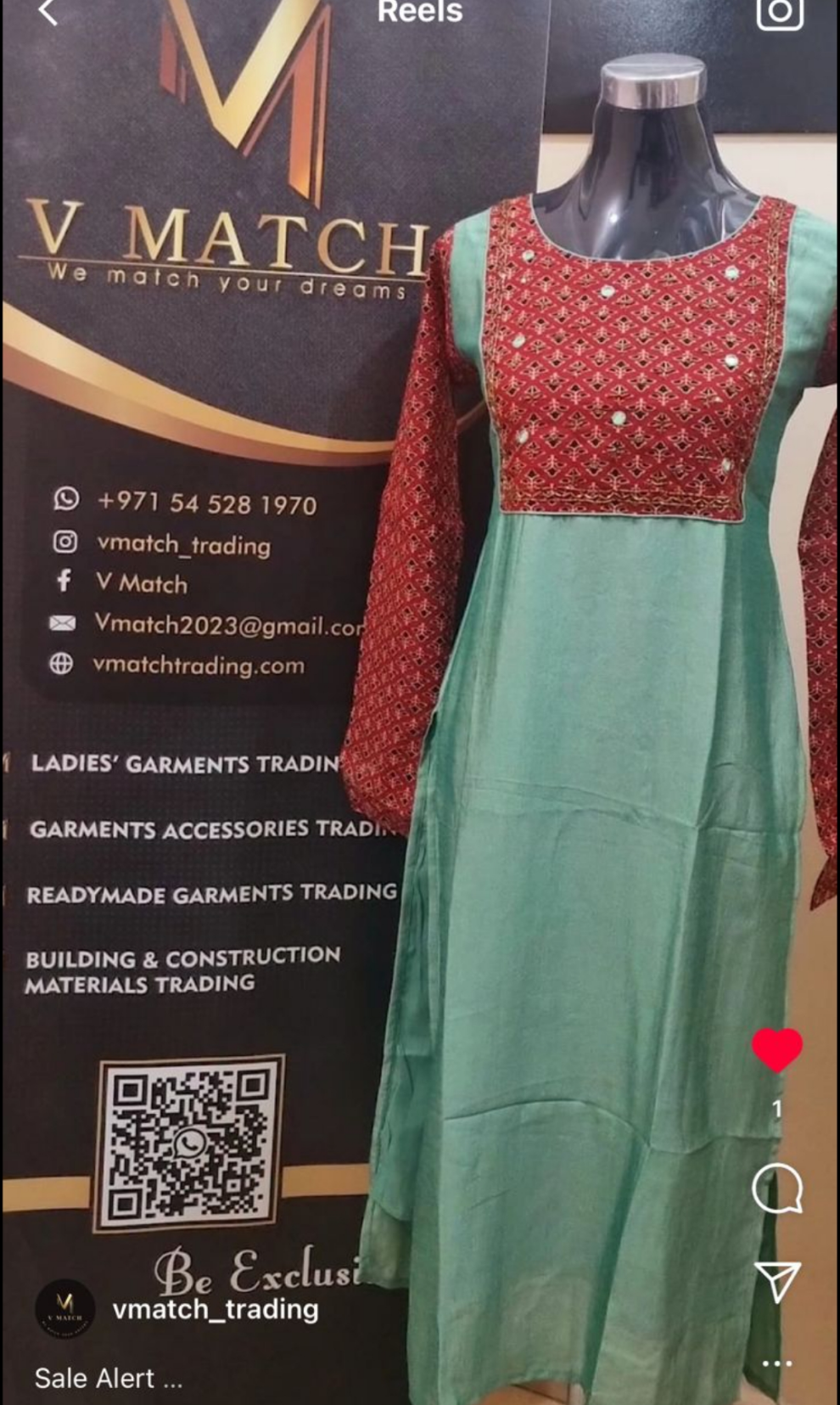 OS48 Vichitra Silk Slitted Top with Ajrakh Yoke and Full Sleeves.
