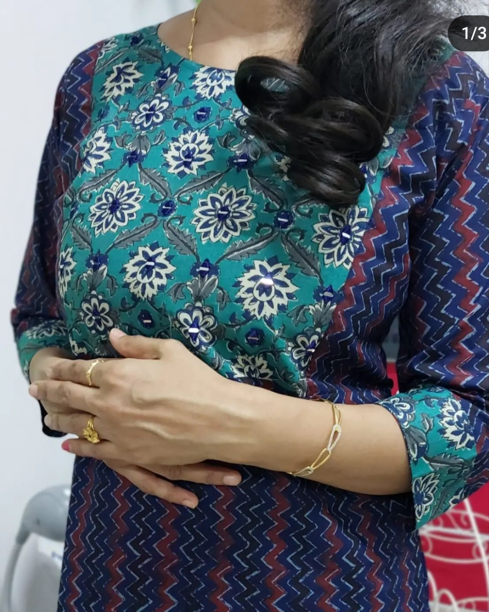 OS 53 Cotton slitted kurthi