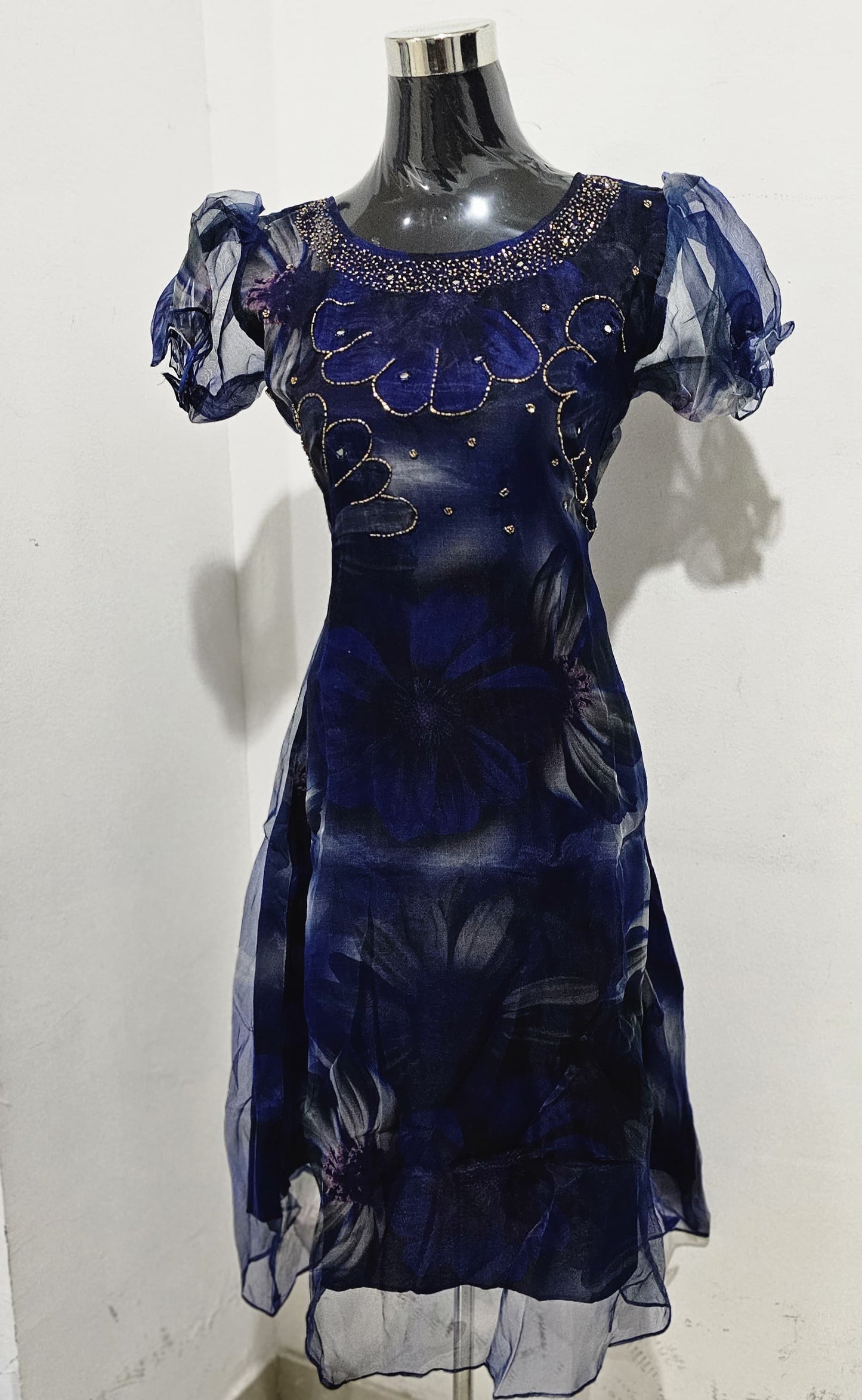 OS20. Organza Floral Frock.