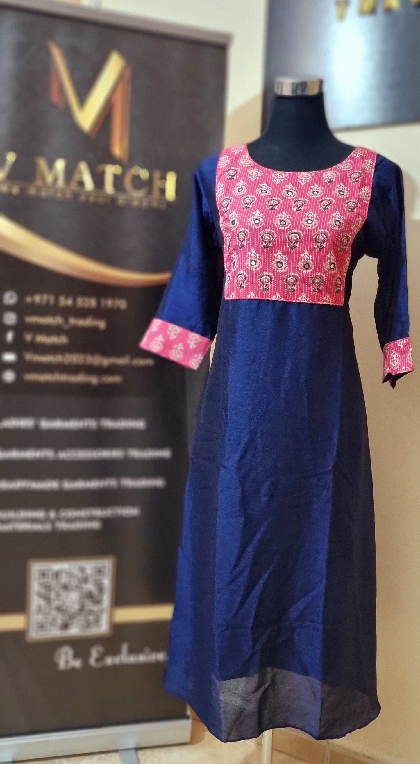 OS60 Beautiful Vichitra Silk Aline Top!!!