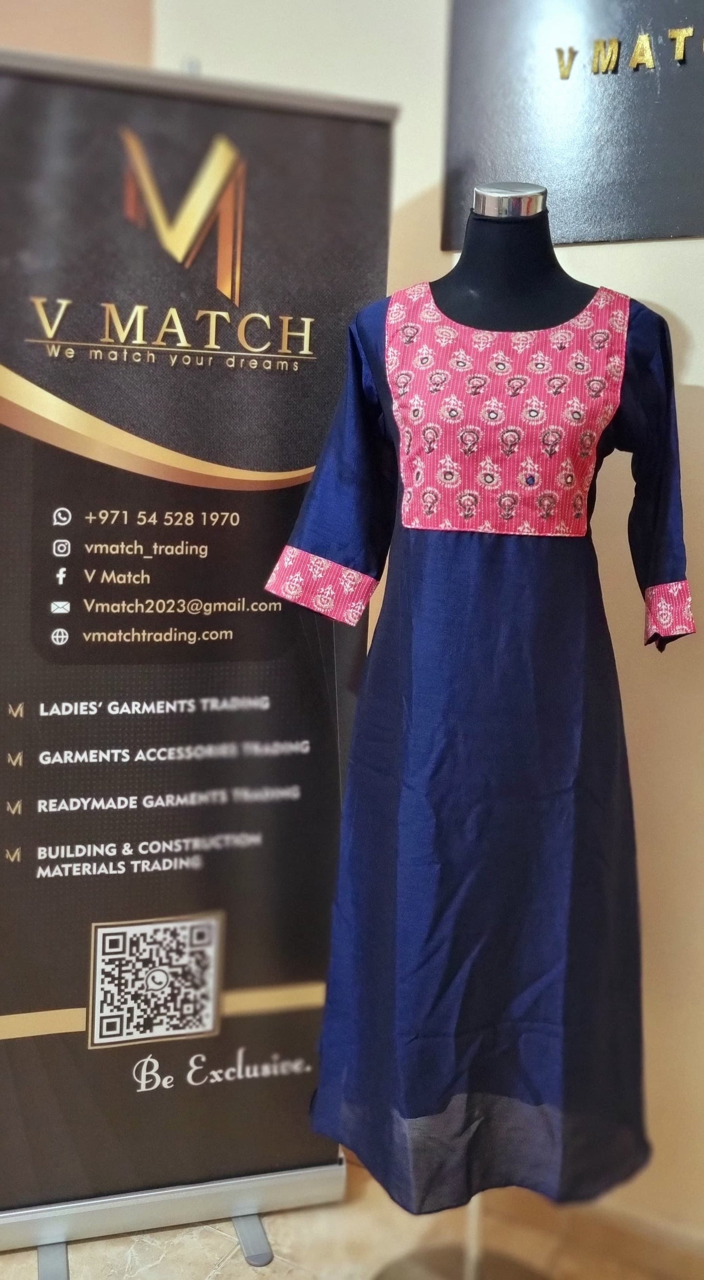 OS60 Beautiful Vichitra Silk Aline Top!!!