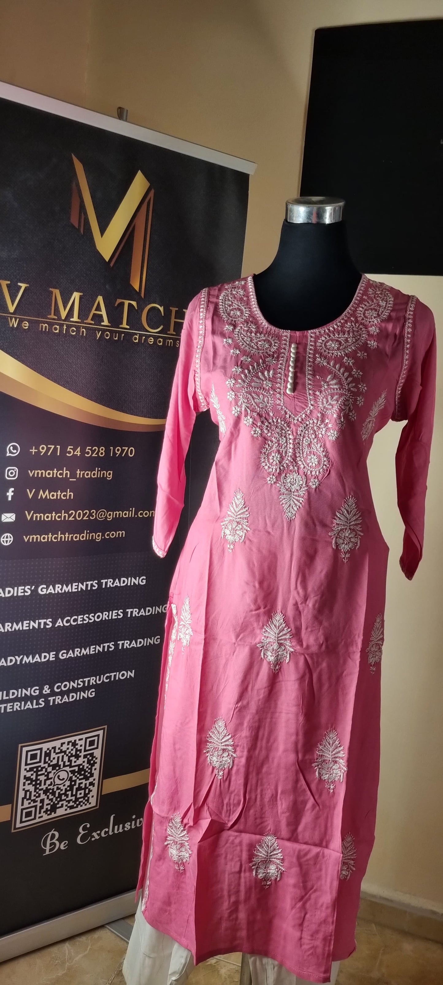 21Sep24 Soft Cotton Chikankari Slitted Top