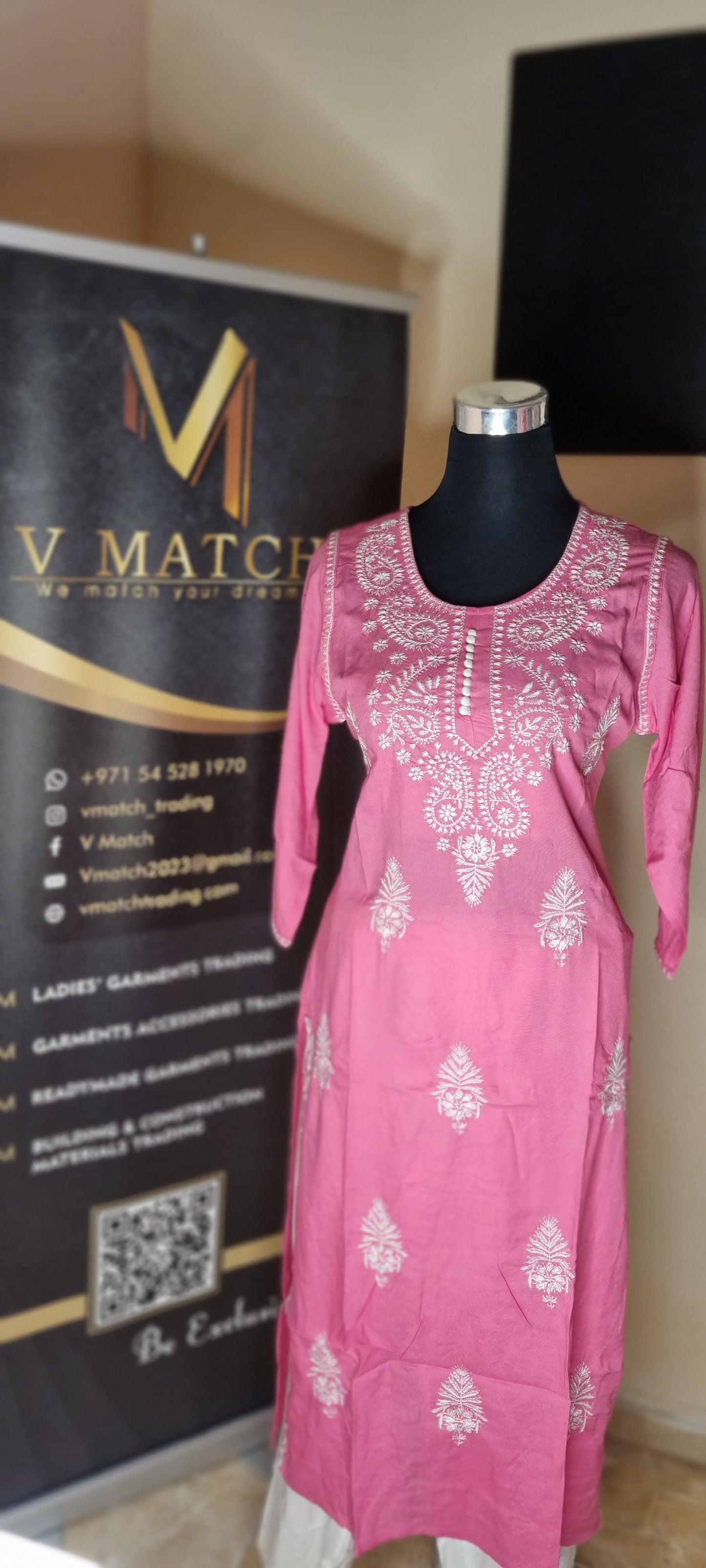 21Sep24 Soft Cotton Chikankari Slitted Top