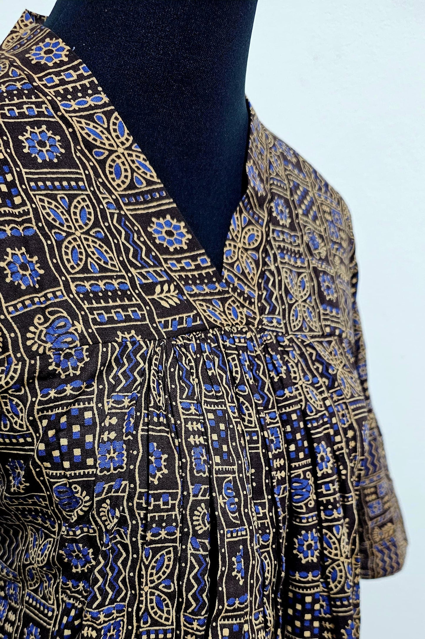 13APR25. Premium Ajrakh Print Top.