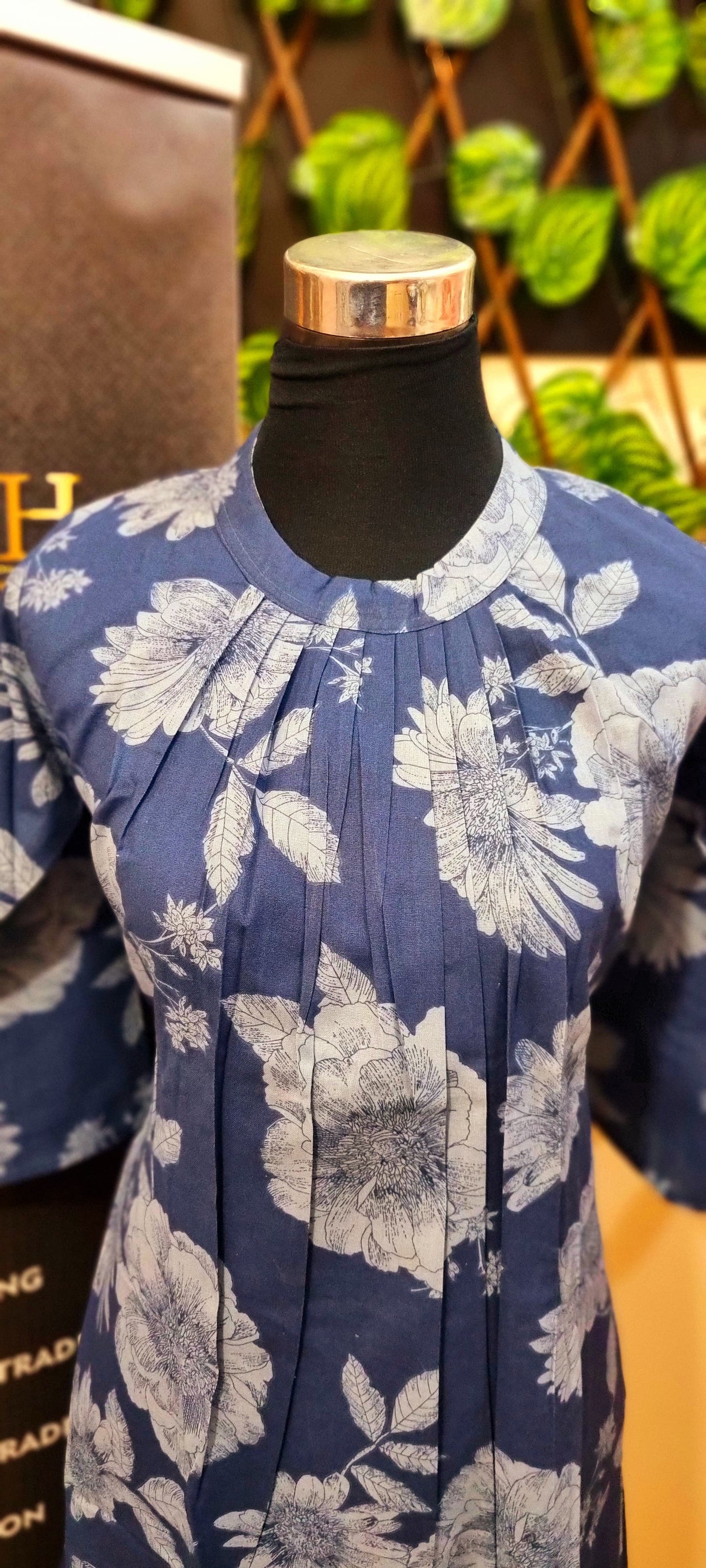16APR25. A-line Cotton with Round Neckline