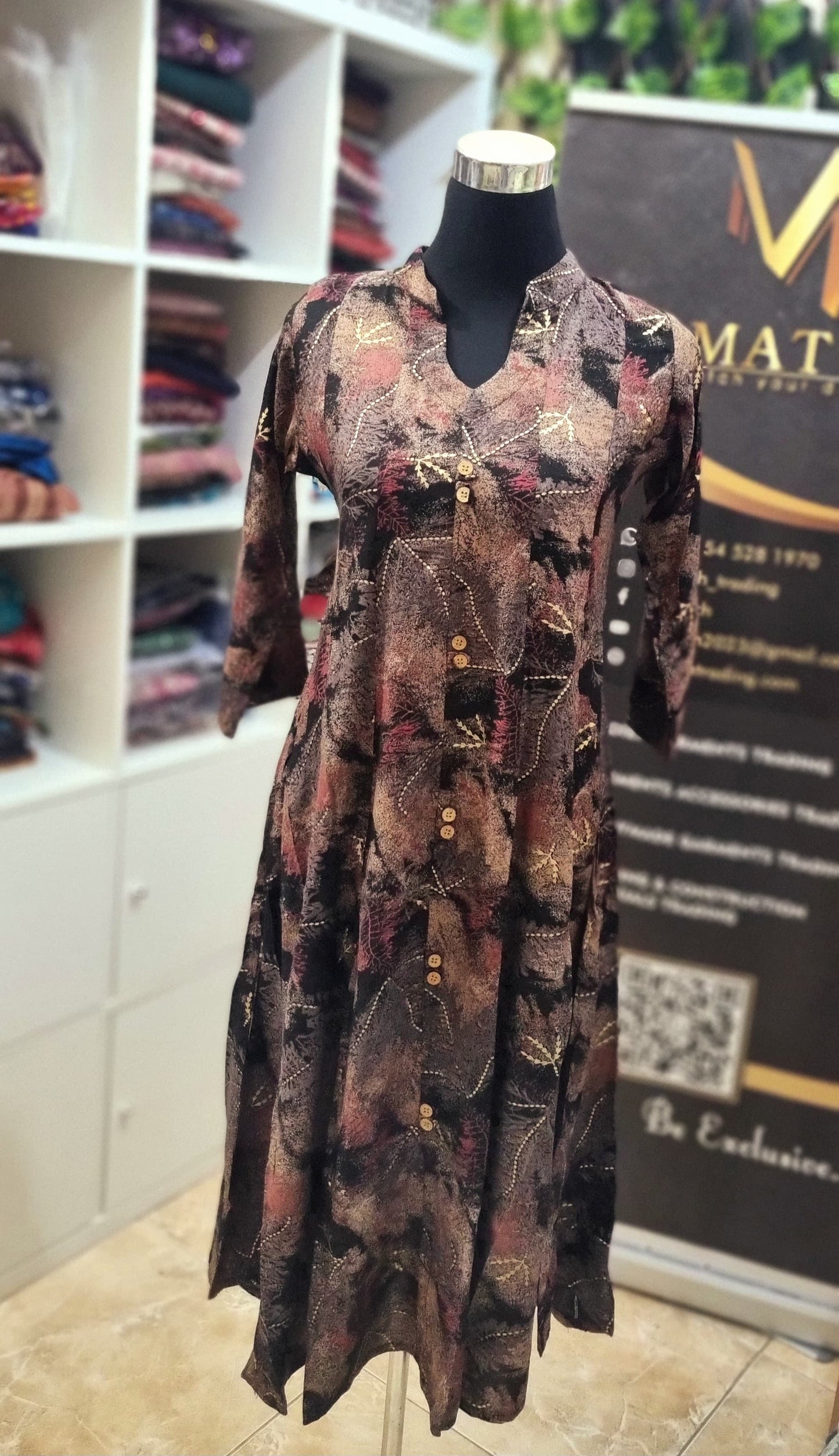 26APR25. Premium Rayon Flare Aline Top.