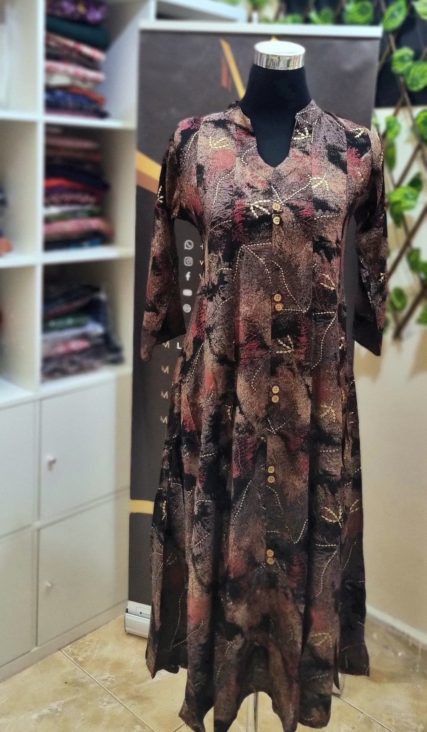 26APR25. Premium Rayon Flare Aline Top.