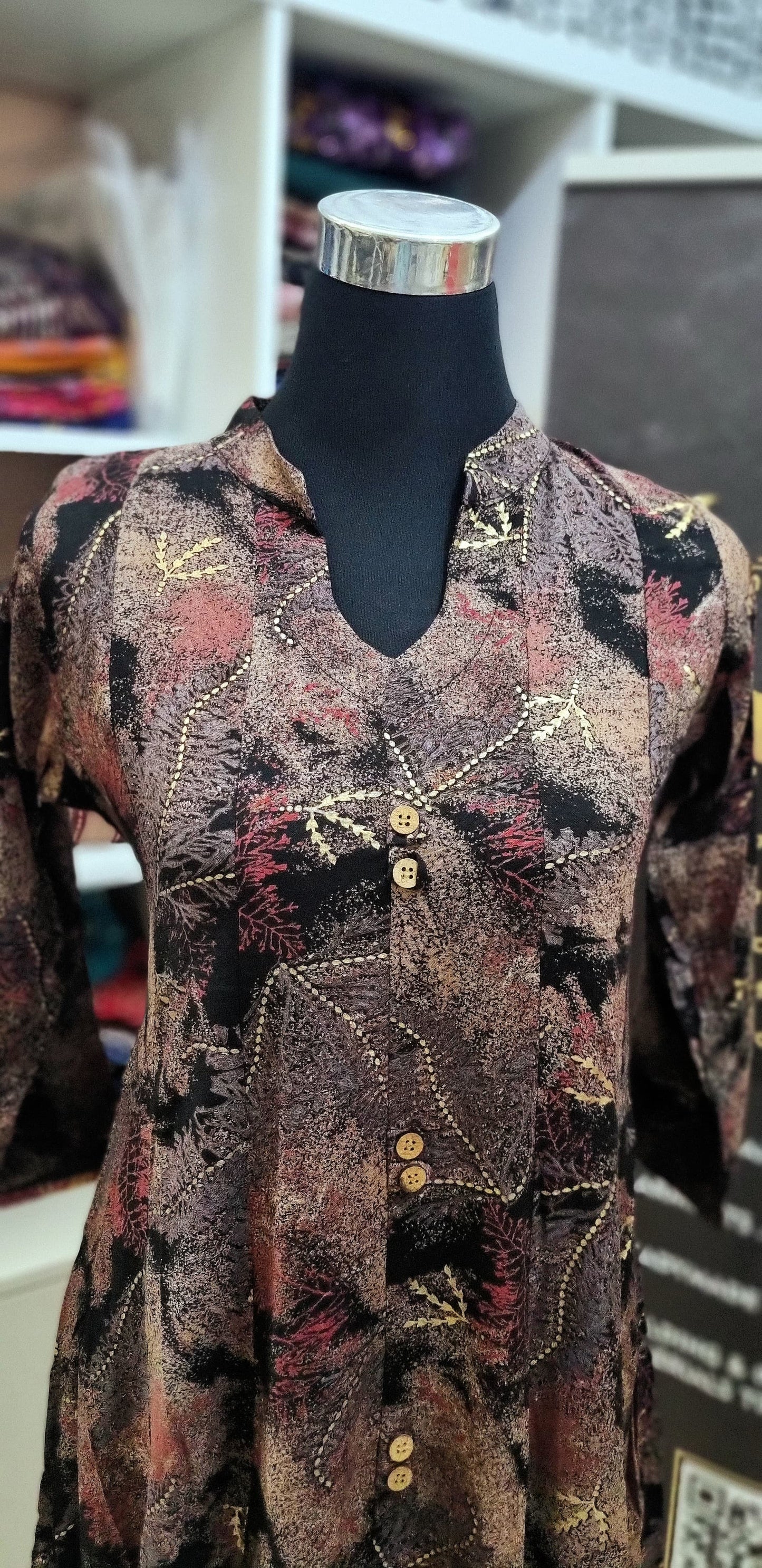 26APR25. Premium Rayon Flare Aline Top.