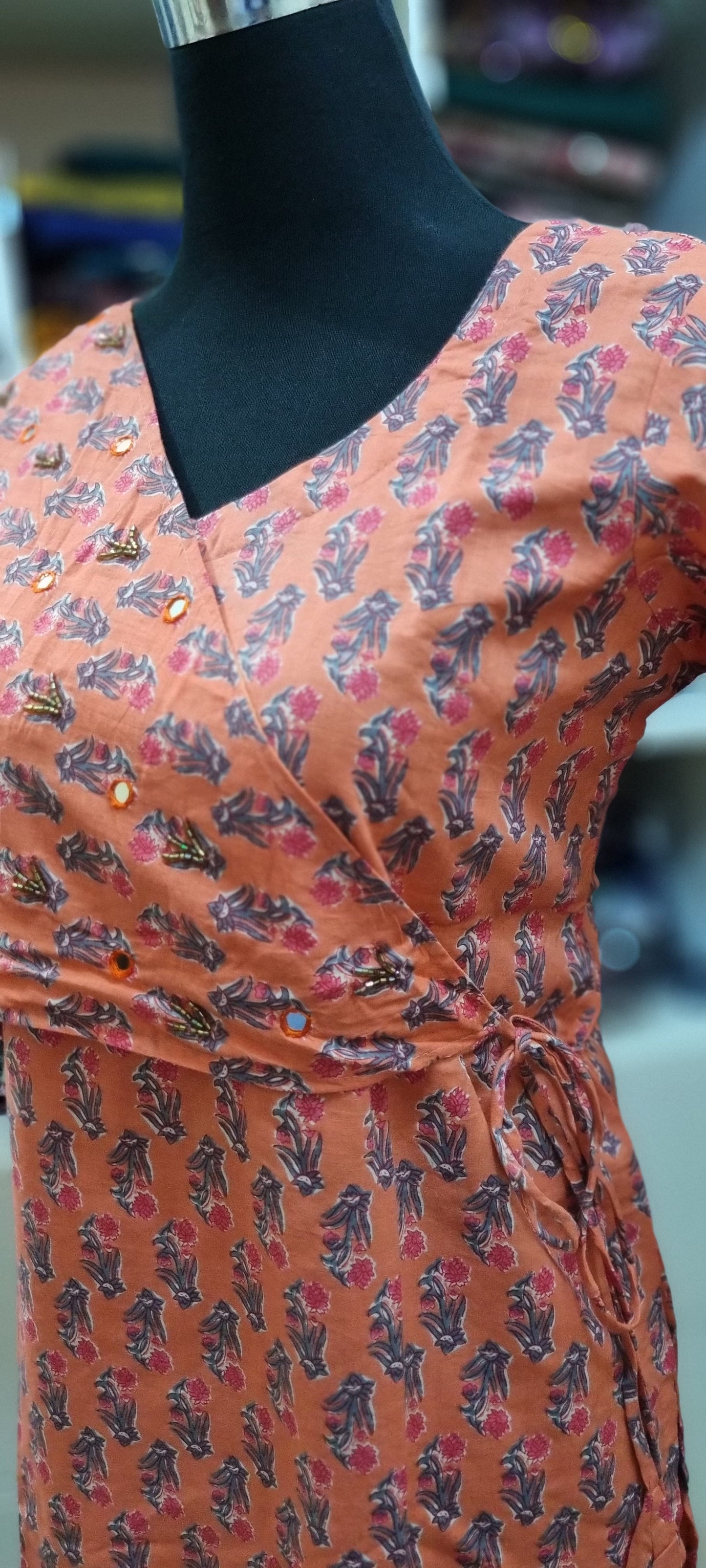 27APR25. Beautiful Cotton Slitted Top with Lining