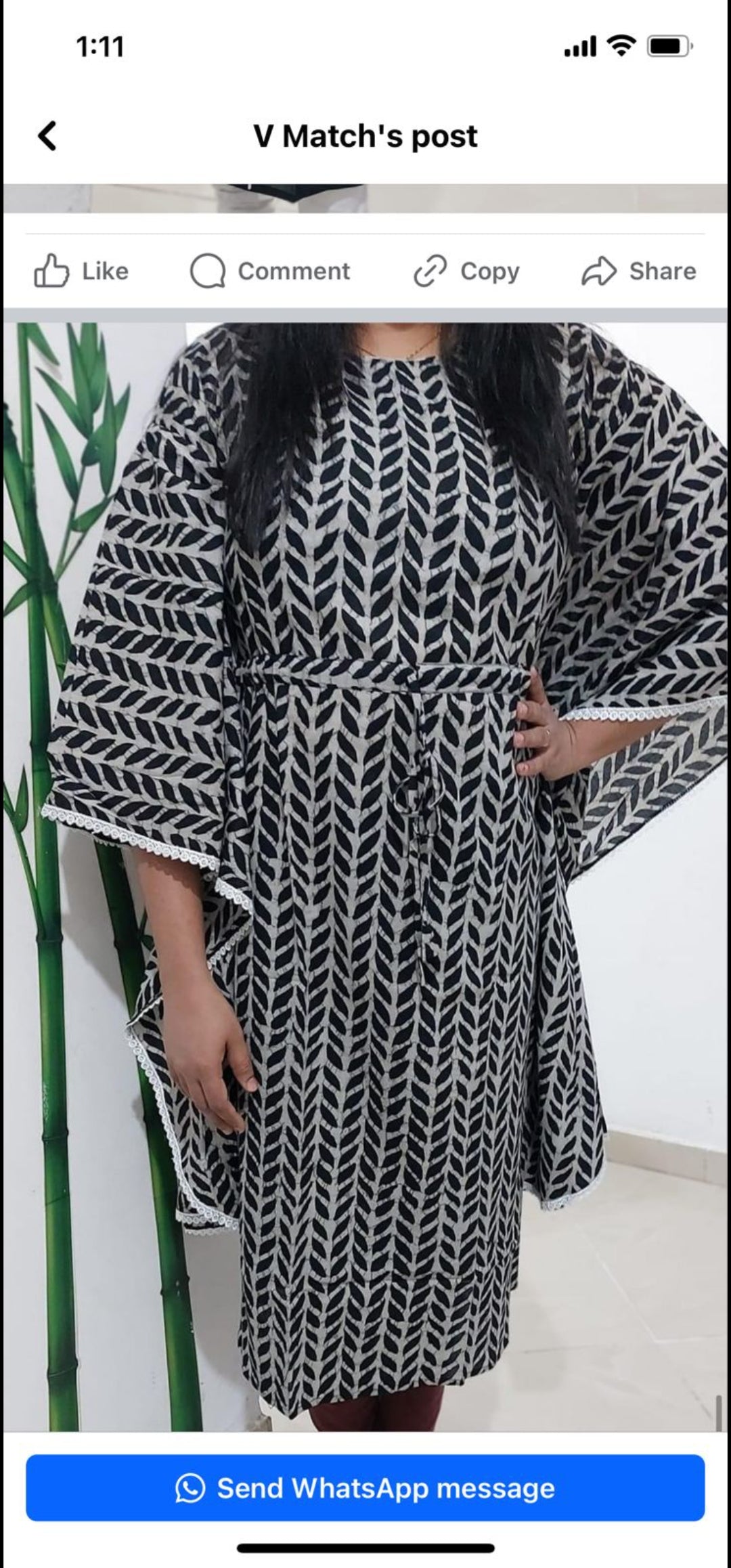 OS28 cotton kaftan