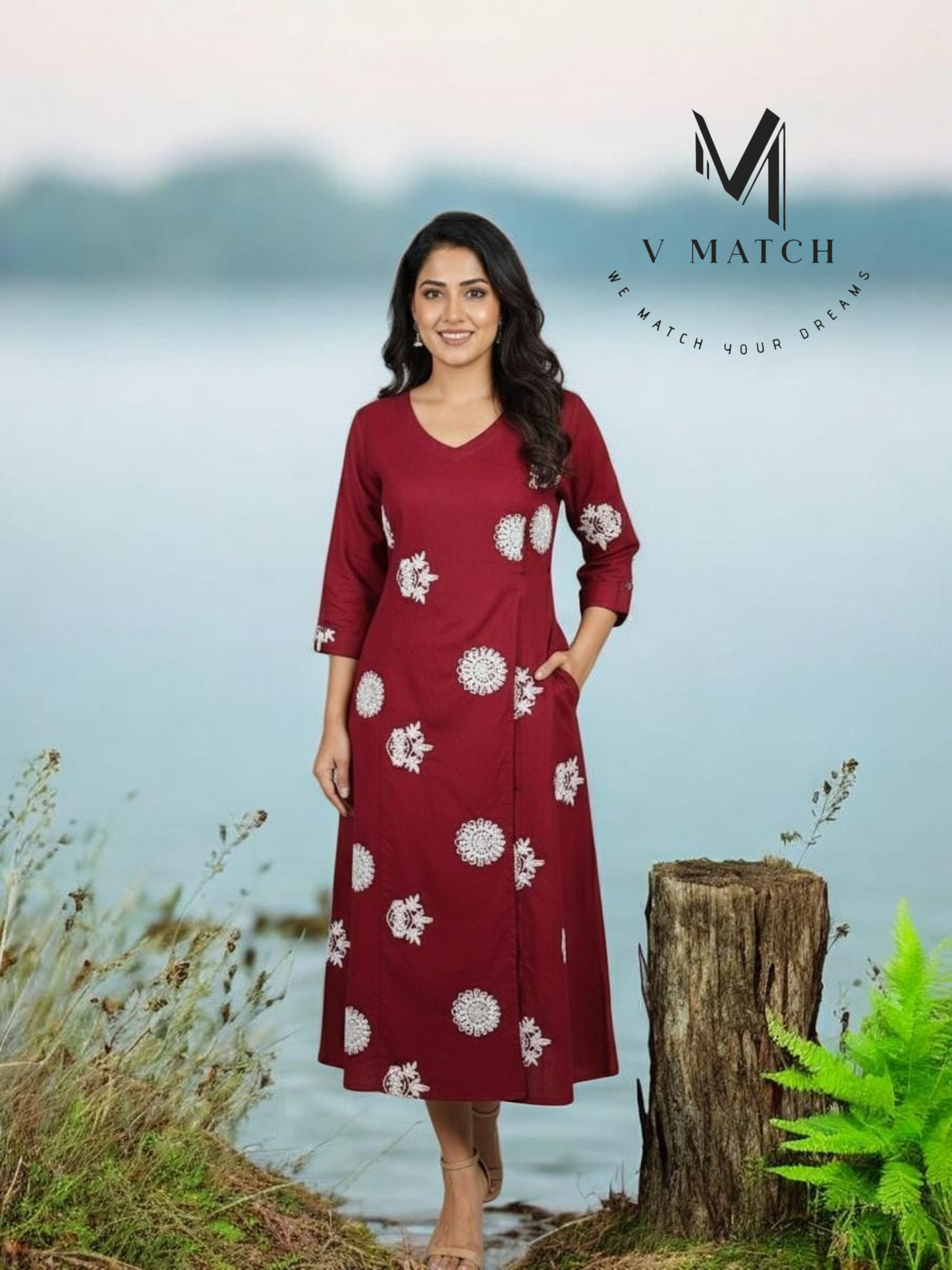 10226. Premium Linen Slub A line Angarha Top.