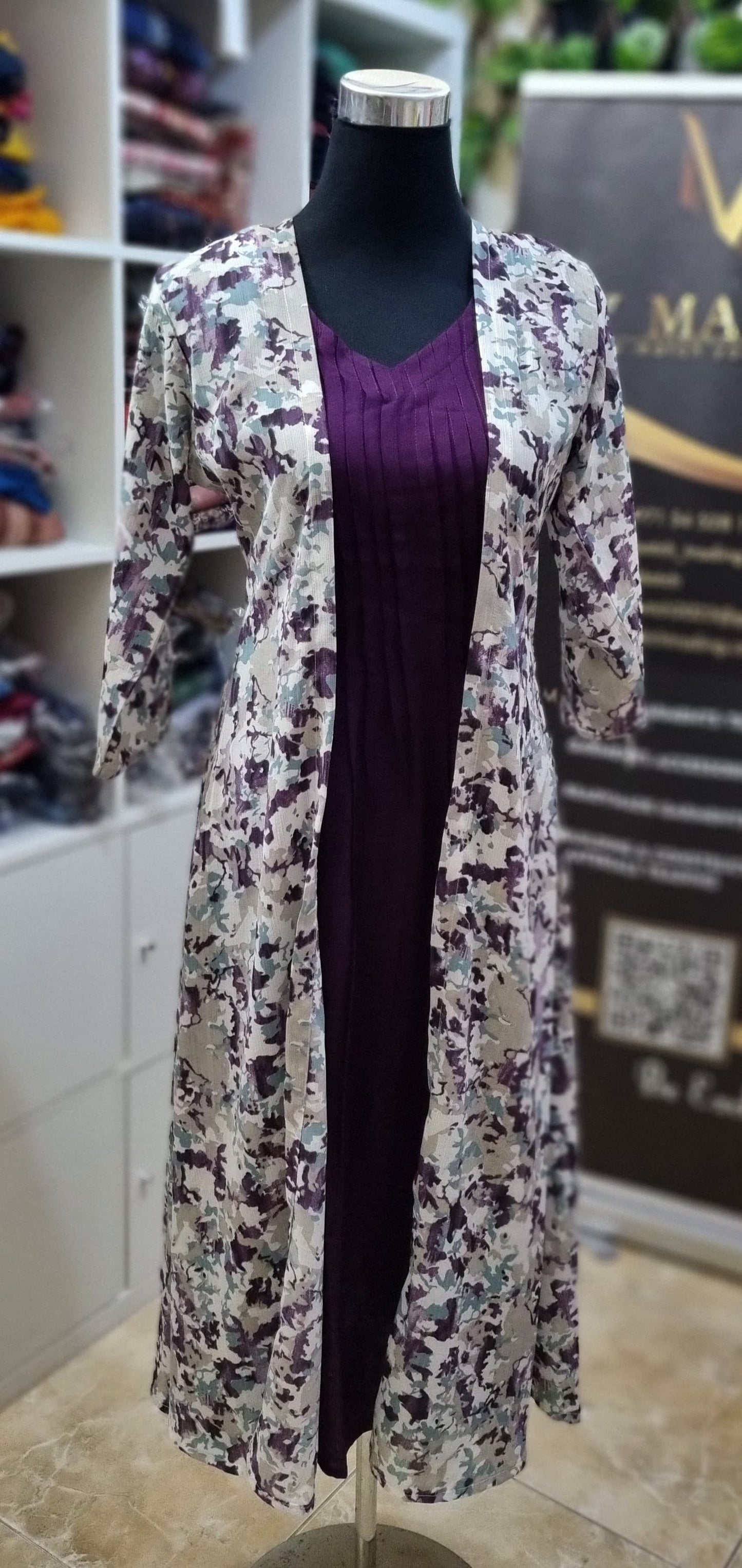 22MY25. RAYON INNER WITH SEPARATE PRINTED JACKET