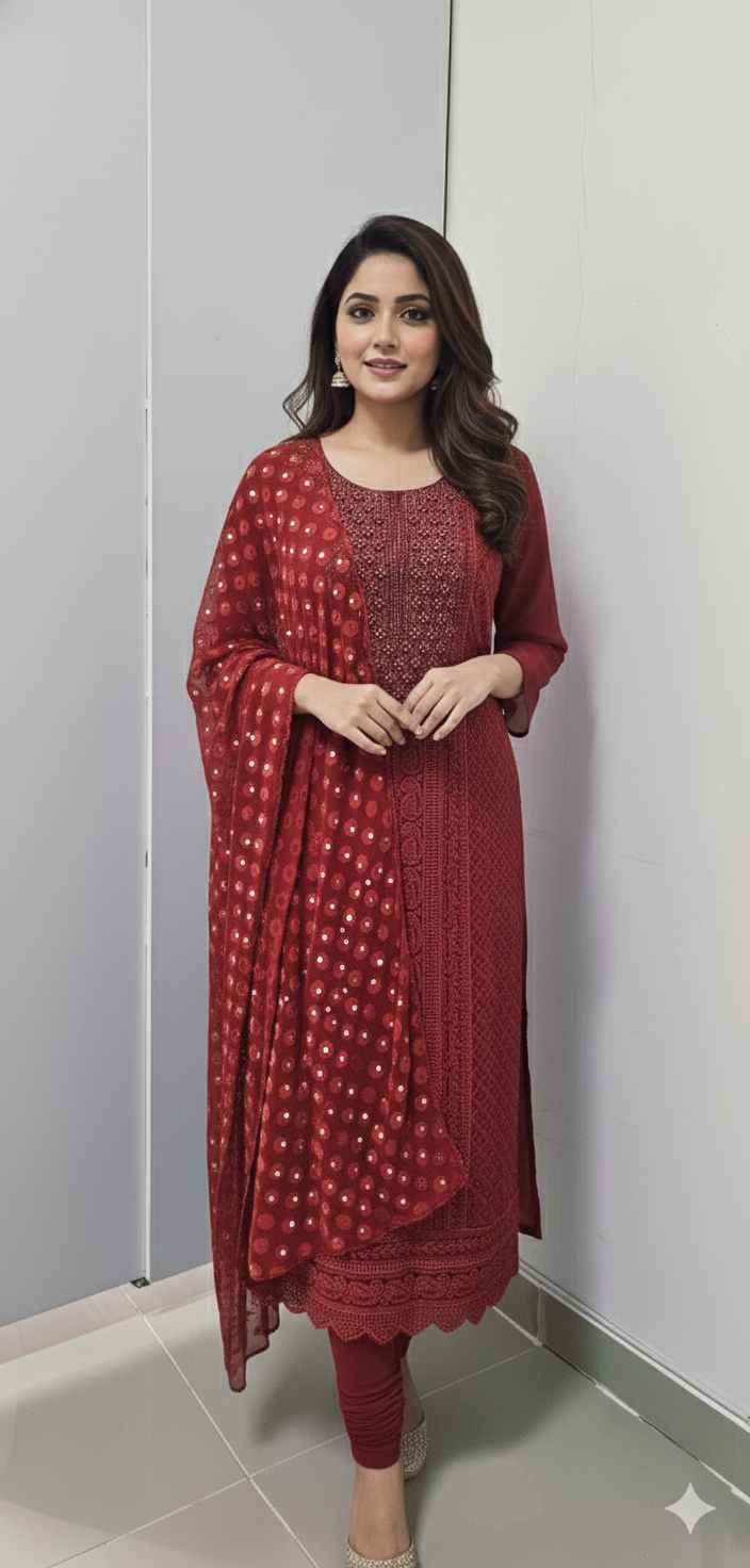 35NOV25. GEORGETTE 3 Piece Set.