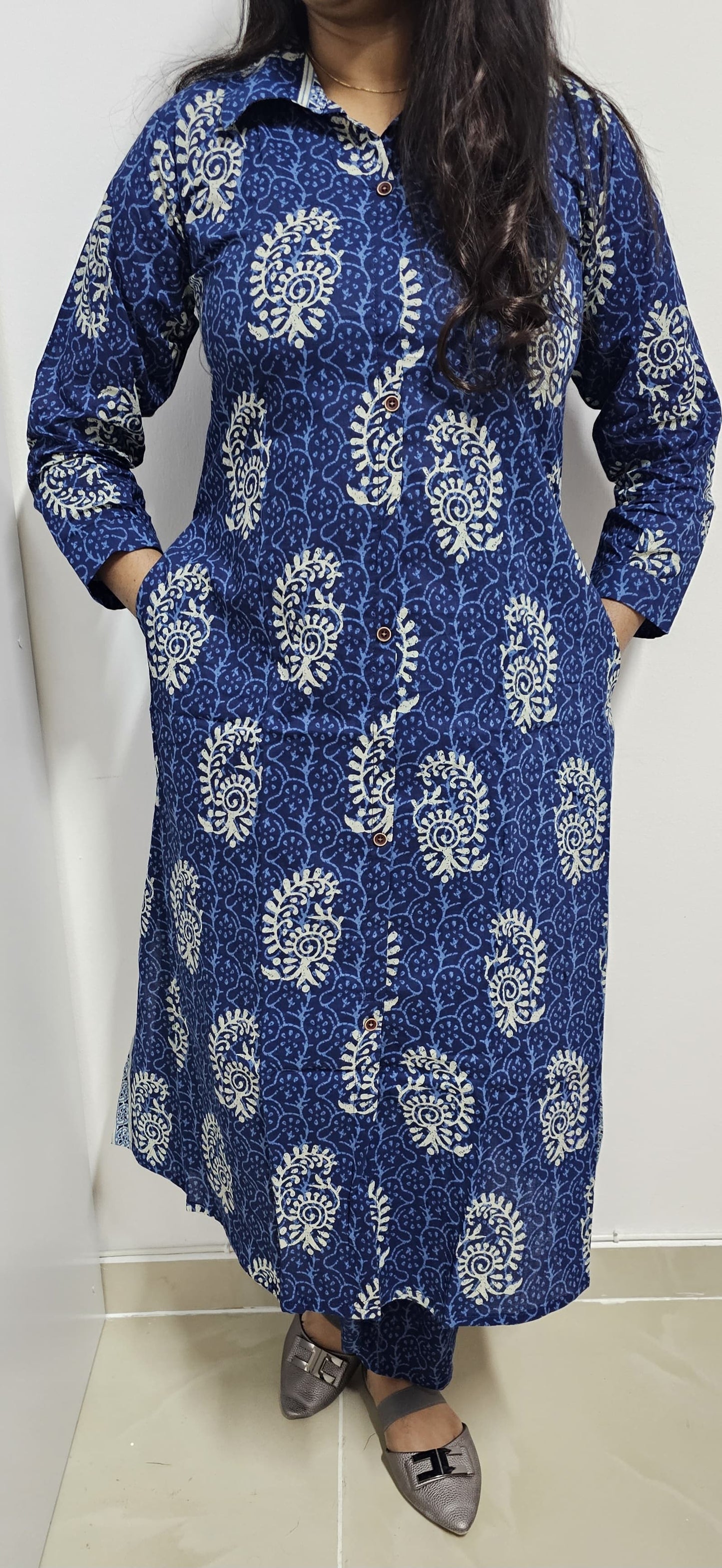 11MY25. COTTON Block Print Co-ord Set.
