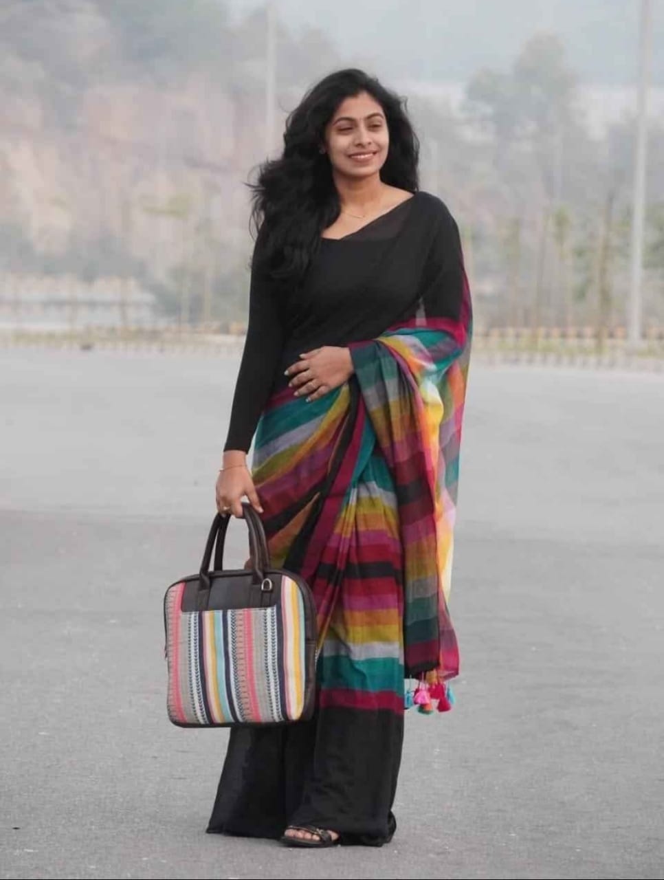 34AUG25.Mulcotton Saree