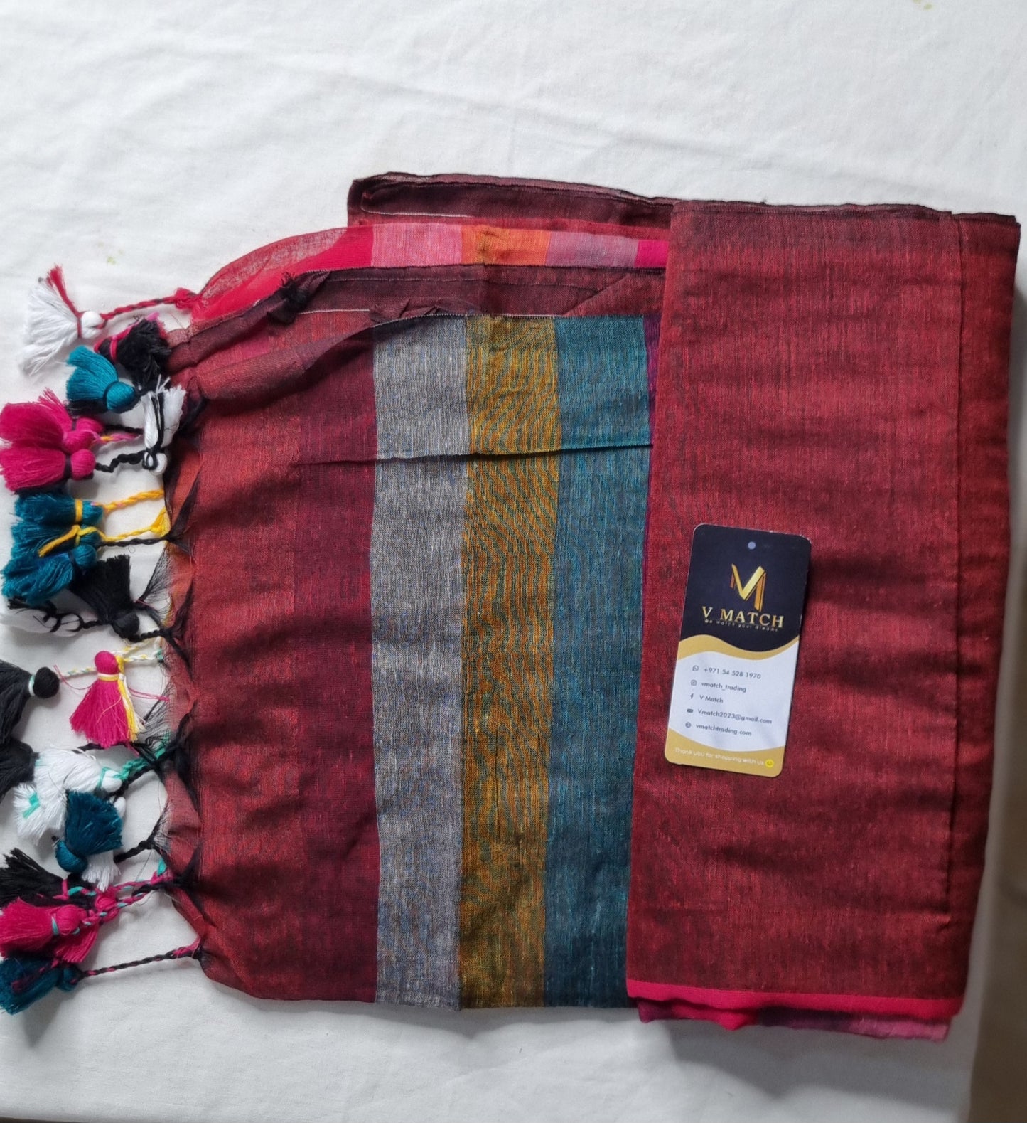 35AUG25. MULCOTTON SAREE