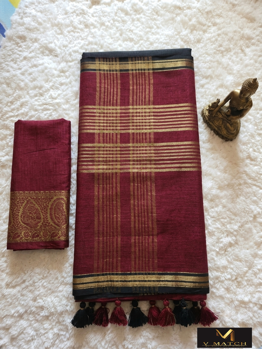 73826. Jute Silk Saree.