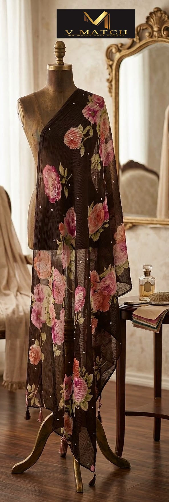 76426. Crushed Georgette Dupatta