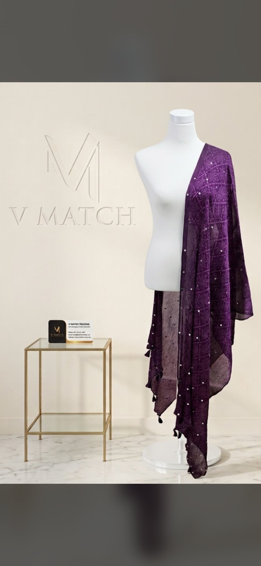 76326. Crushed Georgette Dupatta