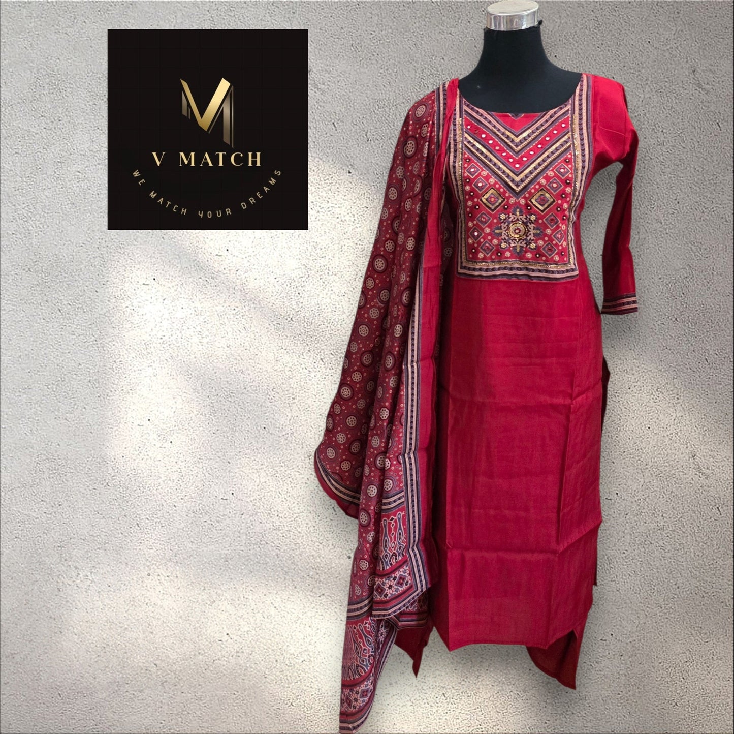 7226.Semi Silk 3 Piece Set.