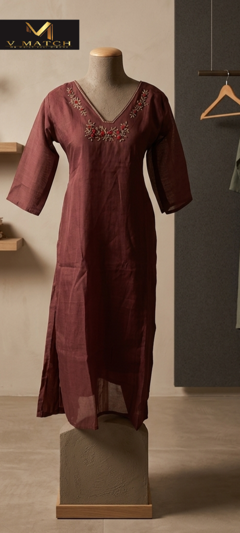 37226. Mul-Chanderi Co ord Set.