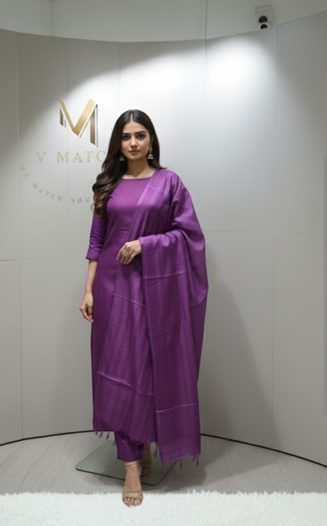 45SEP25. Semi Tussar UnStitched Salwar Material.