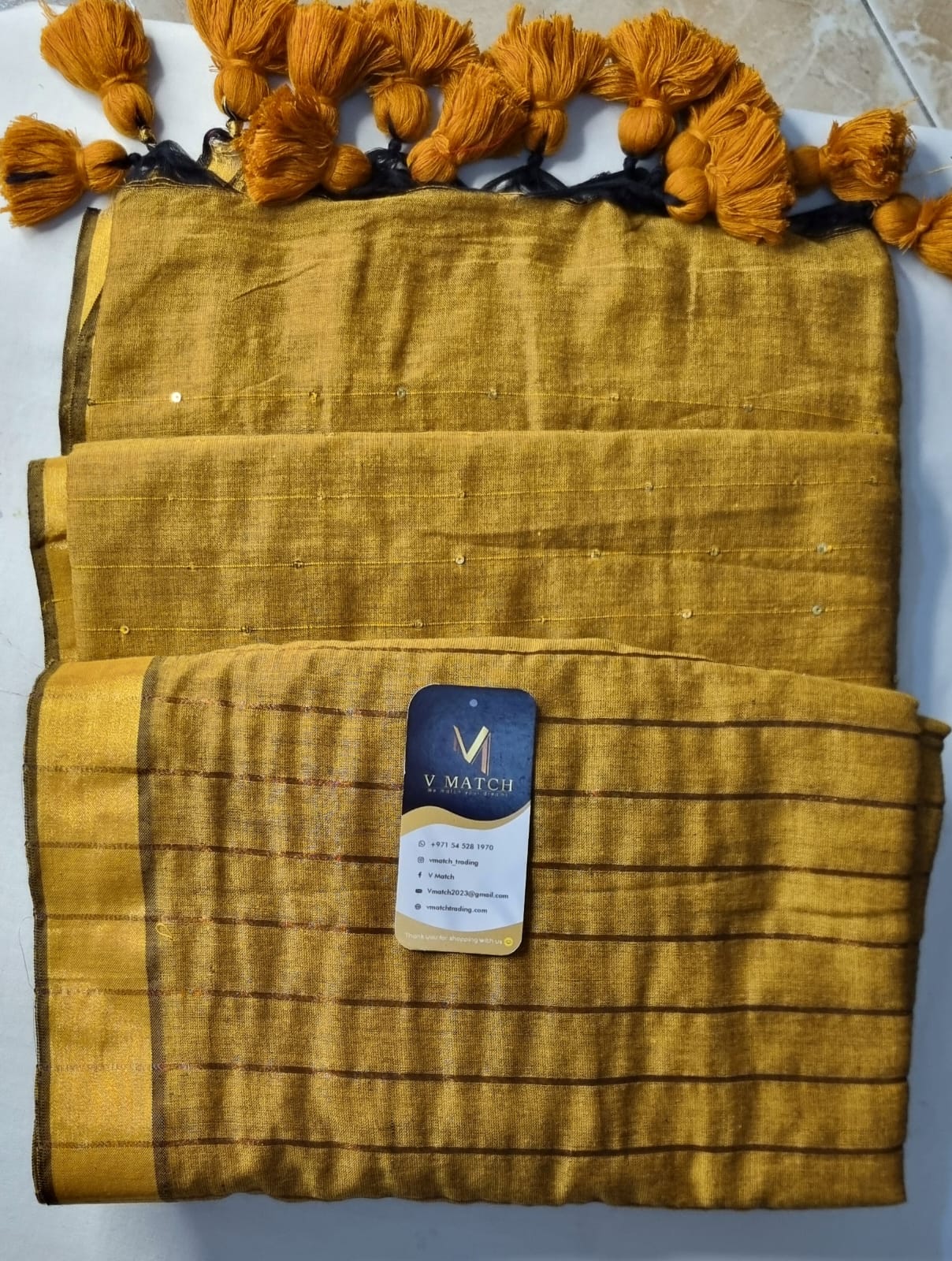 36SEP25. 120 Count Mulcotton Saree with BP.