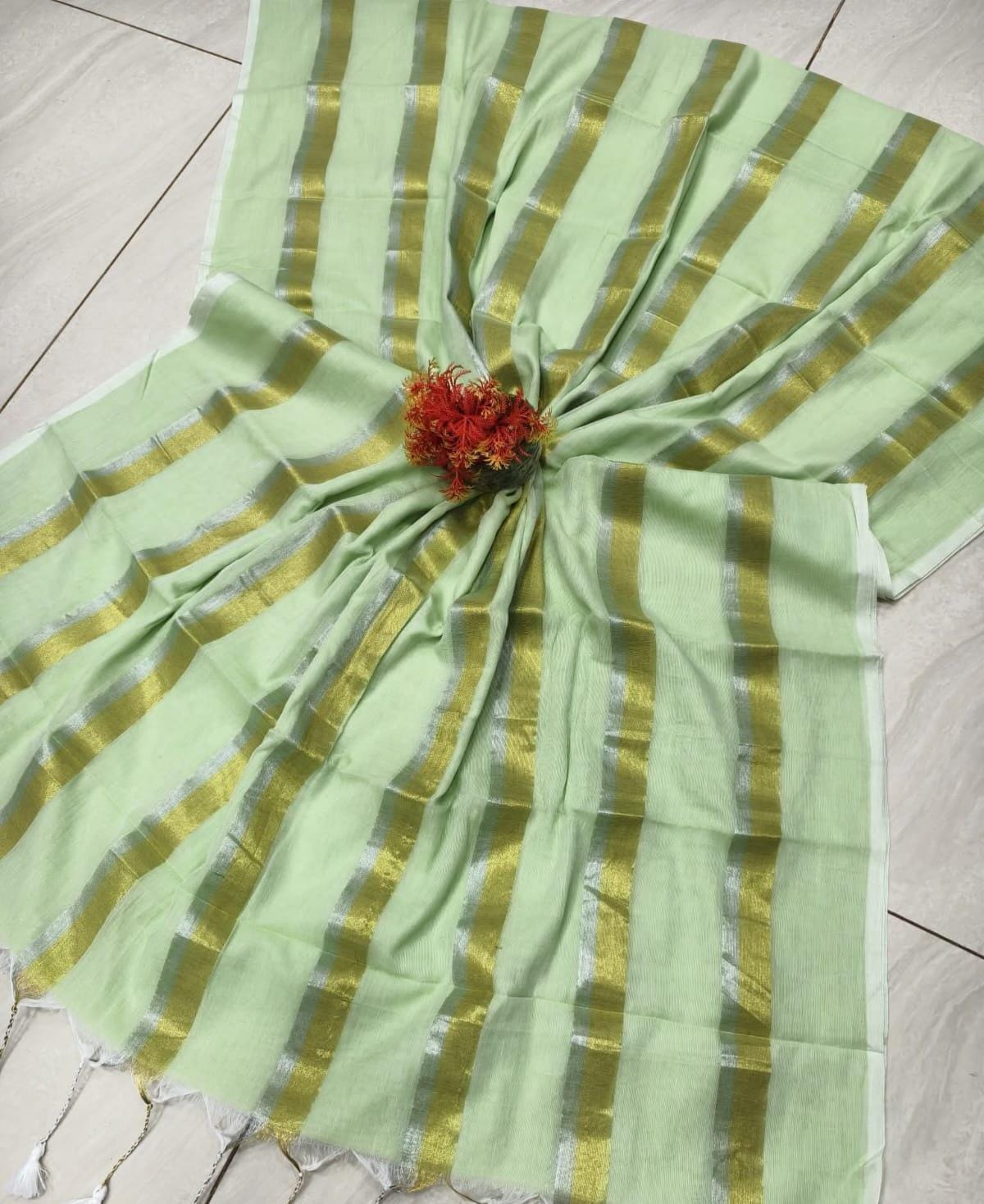 47AUG25. Mulcotton Saree.
