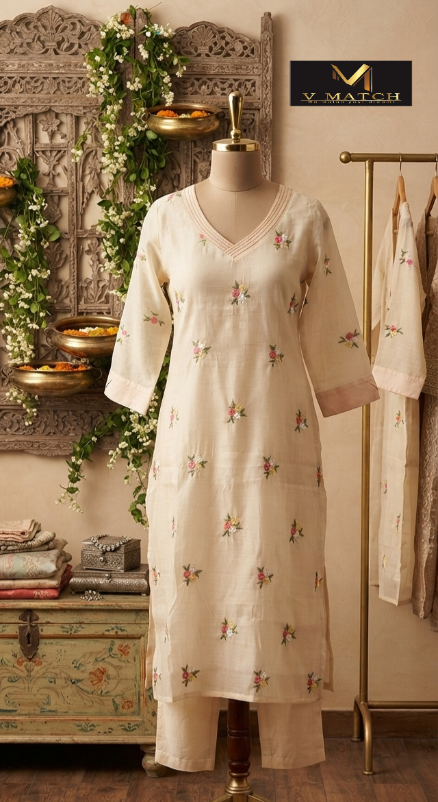 51226. MulChanderi Co ord Set.