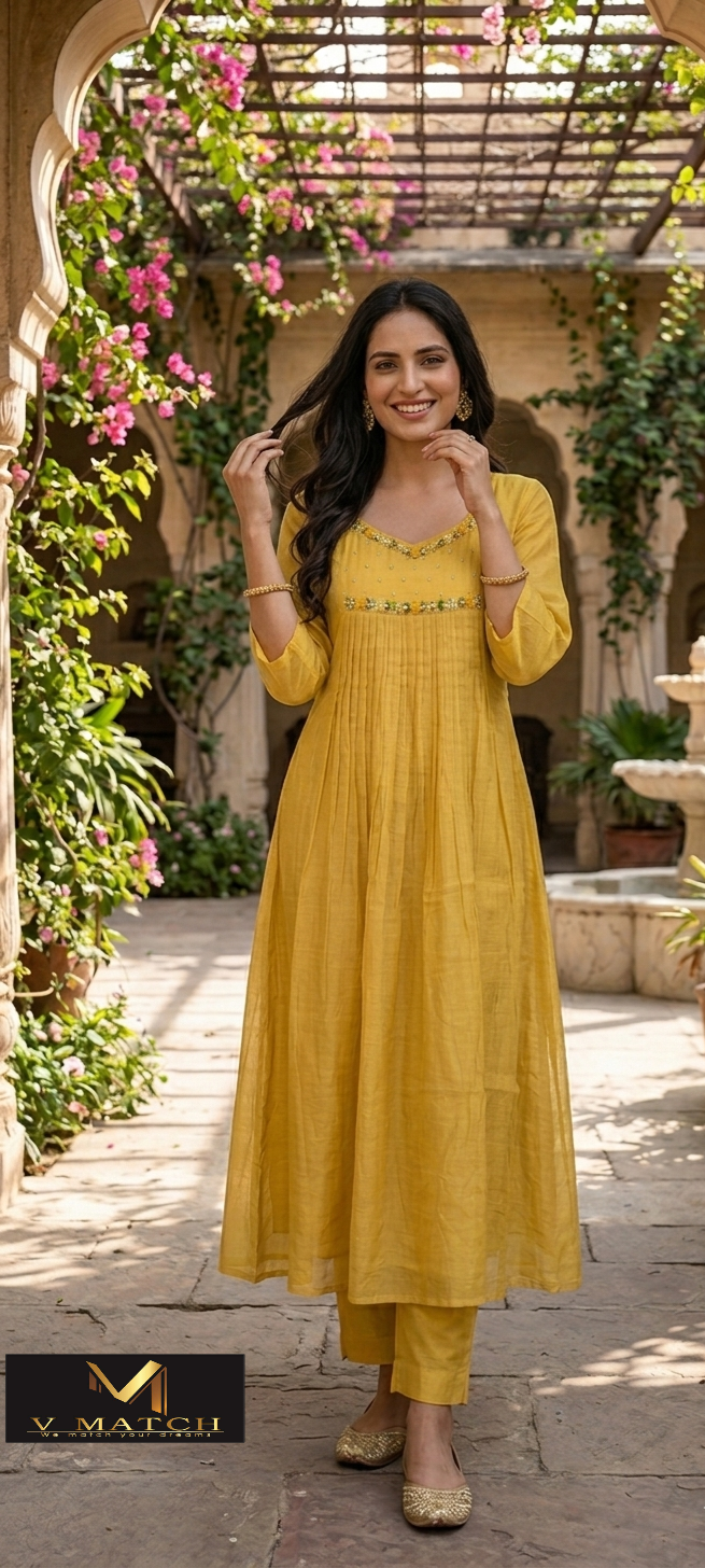 50226. Mul-Chanderi 2 Piece Set