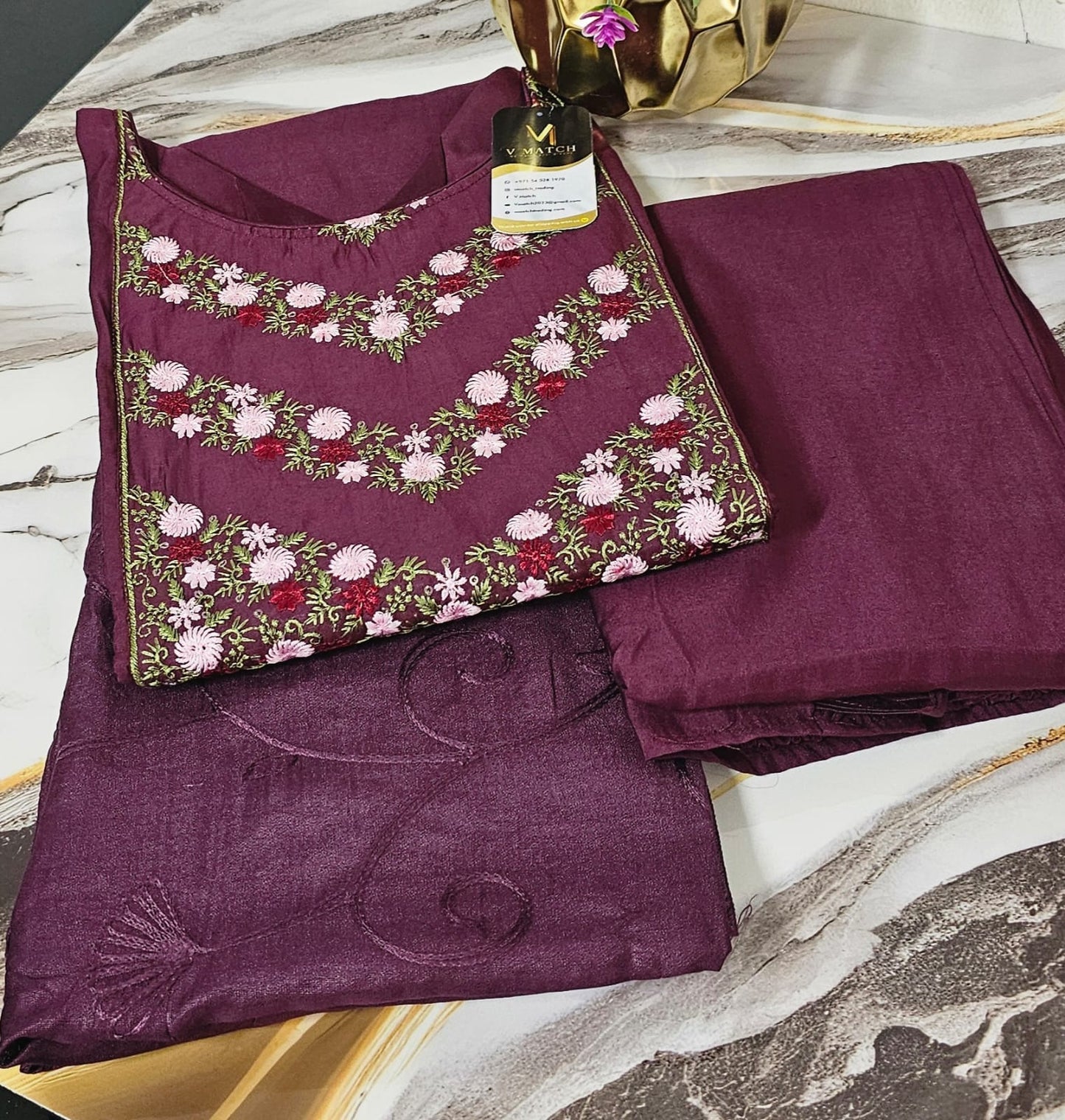 42SEP25.Cotton Silk 3 Piece Set.