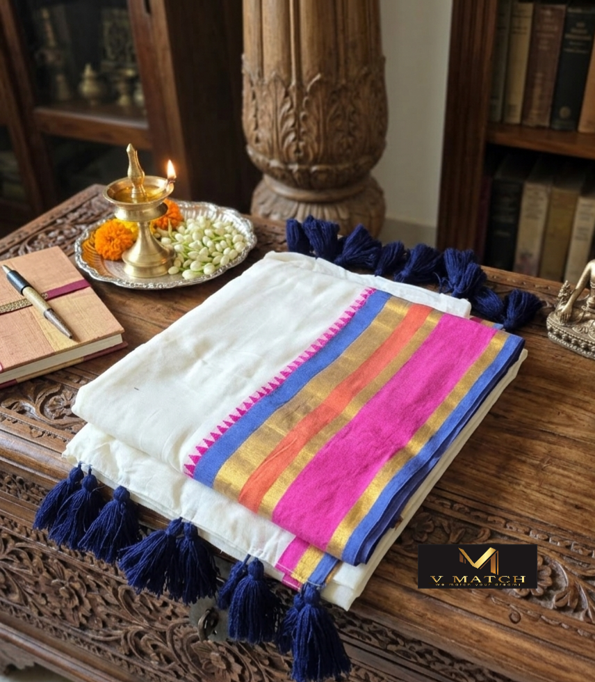 V5426. 140 Count MulCotton Saree.