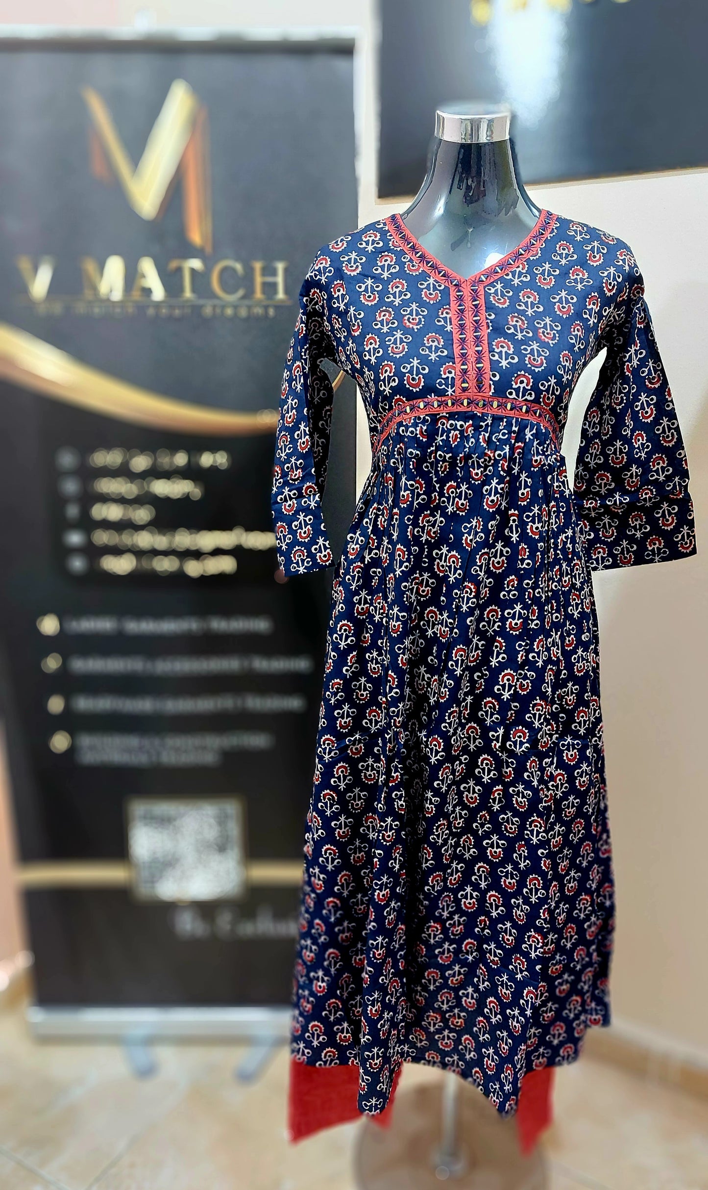 OS 114. Jaipur Cotton Aline Top with Pant.