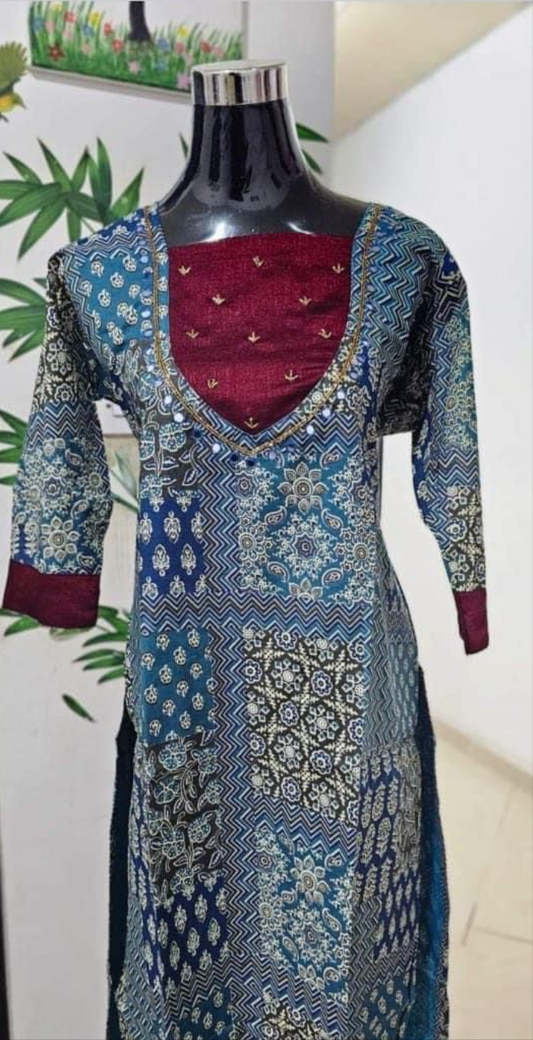 OS57 Cotton Slitted Top with Lining