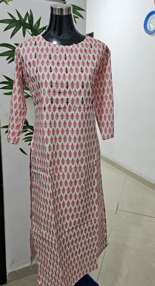OS63. Cotton Slitted Top with Lining