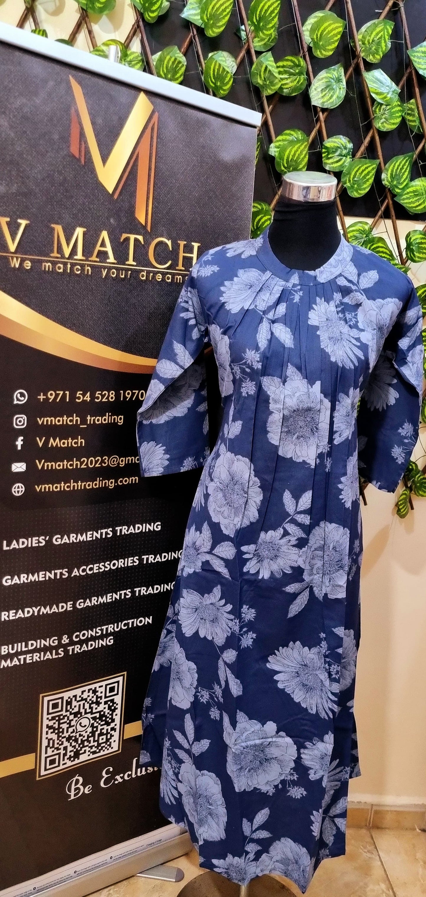 16APR25. A-line Cotton with Round Neckline