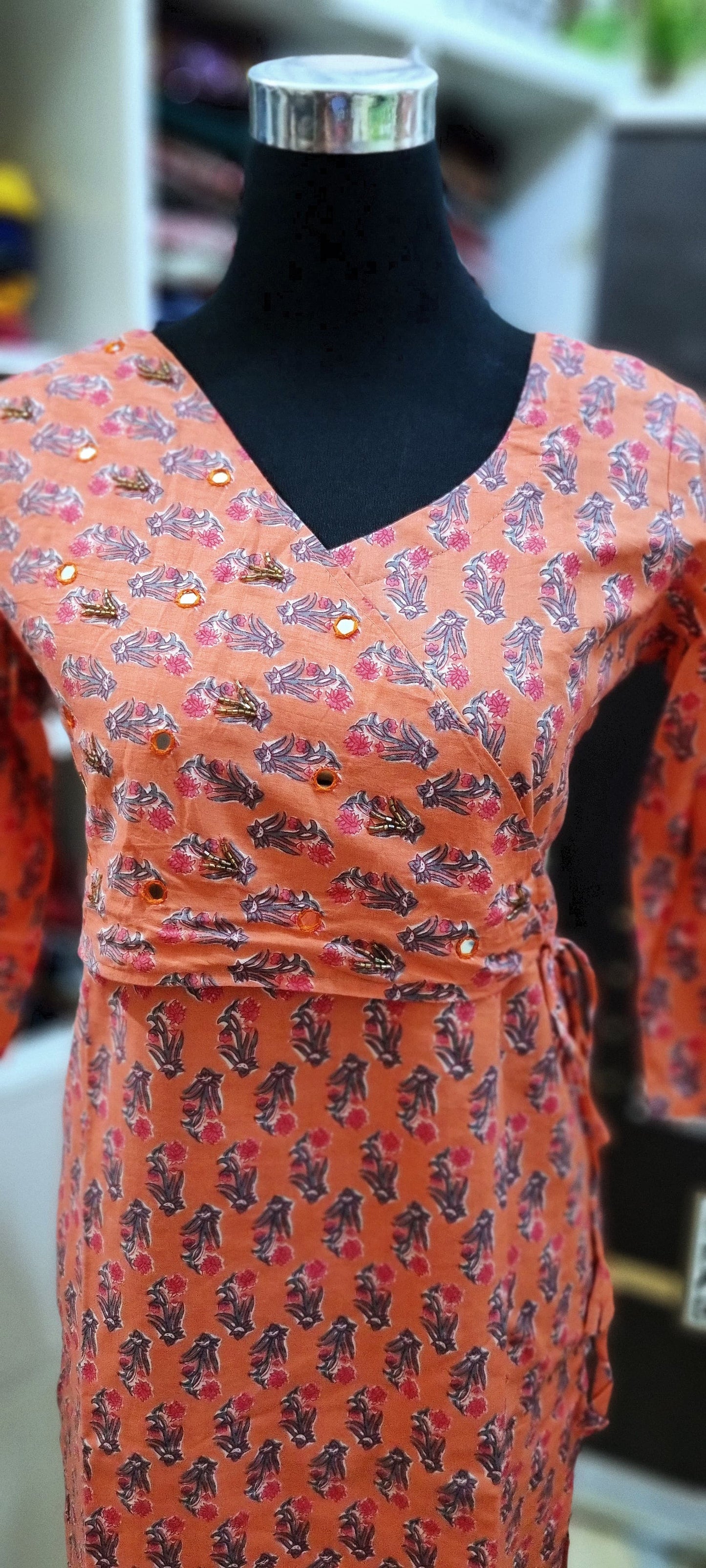 27APR25.  Beautiful Cotton Slitted Top with Lining