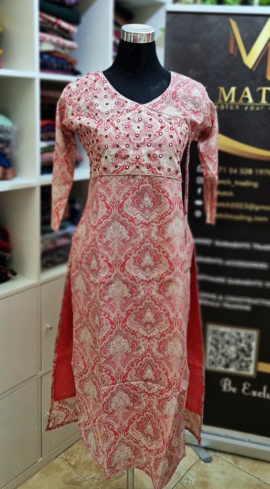 27APR25.  Beautiful Cotton Slitted Top with Lining