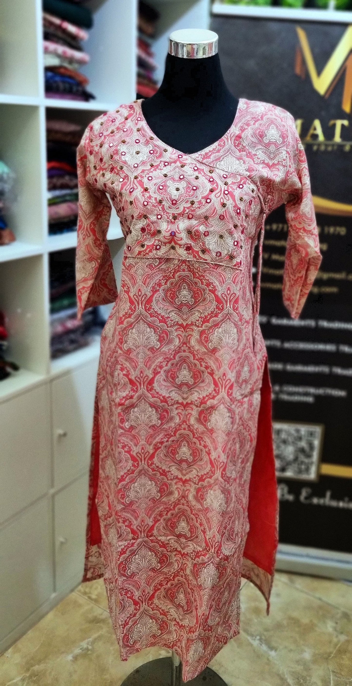 27APR25.  Beautiful Cotton Slitted Top with Lining