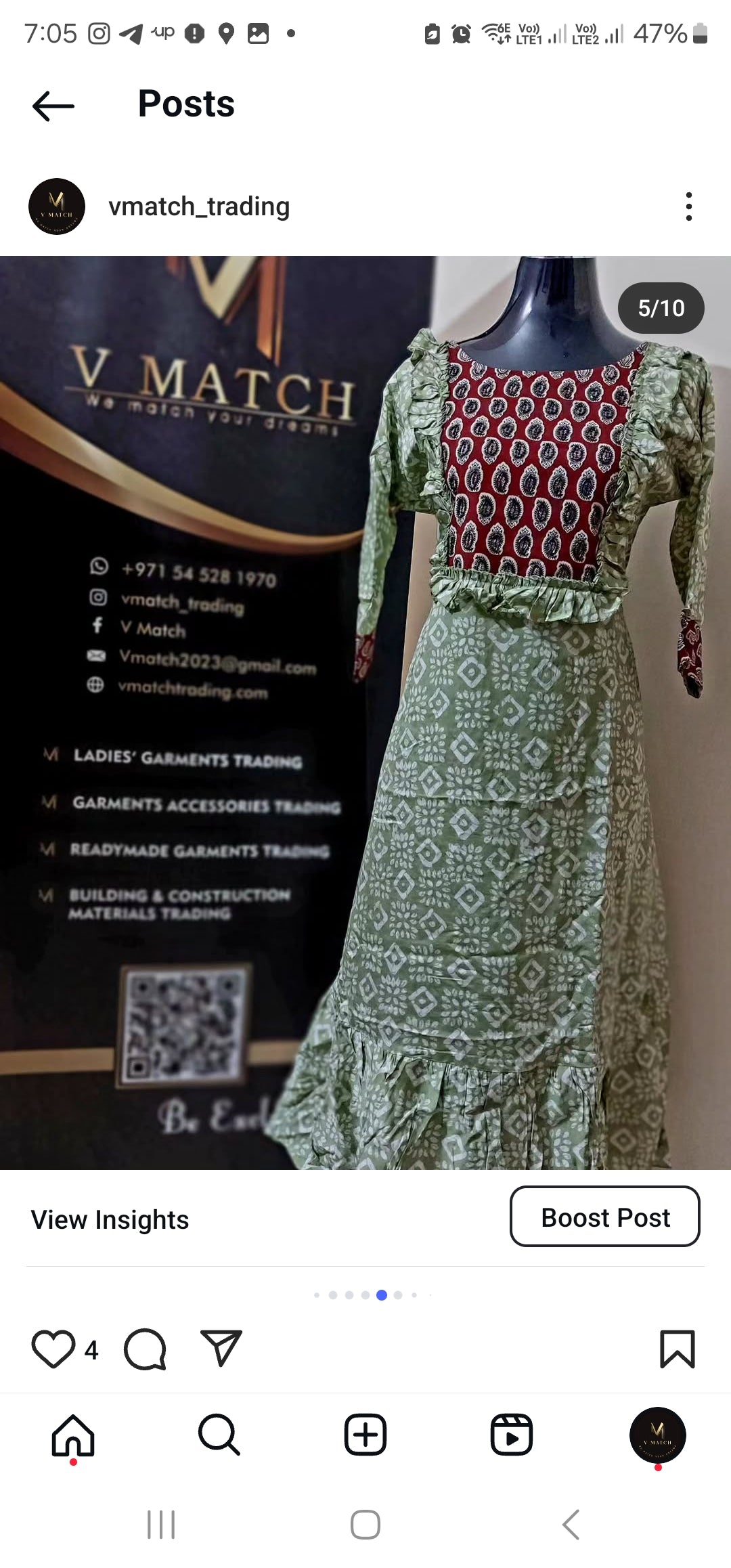 OS 40. Cotton Mix A line Top.
