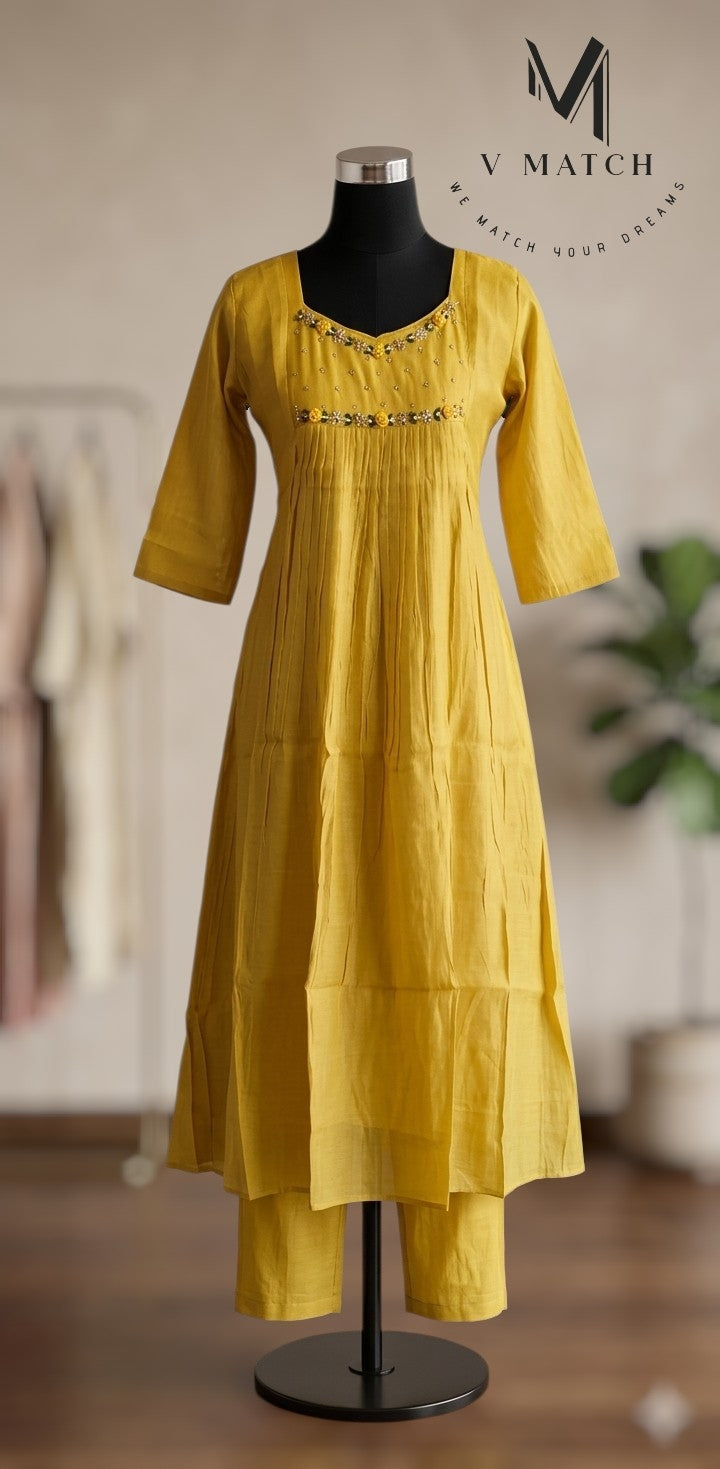 50226. Mul-Chanderi  2 Piece Set