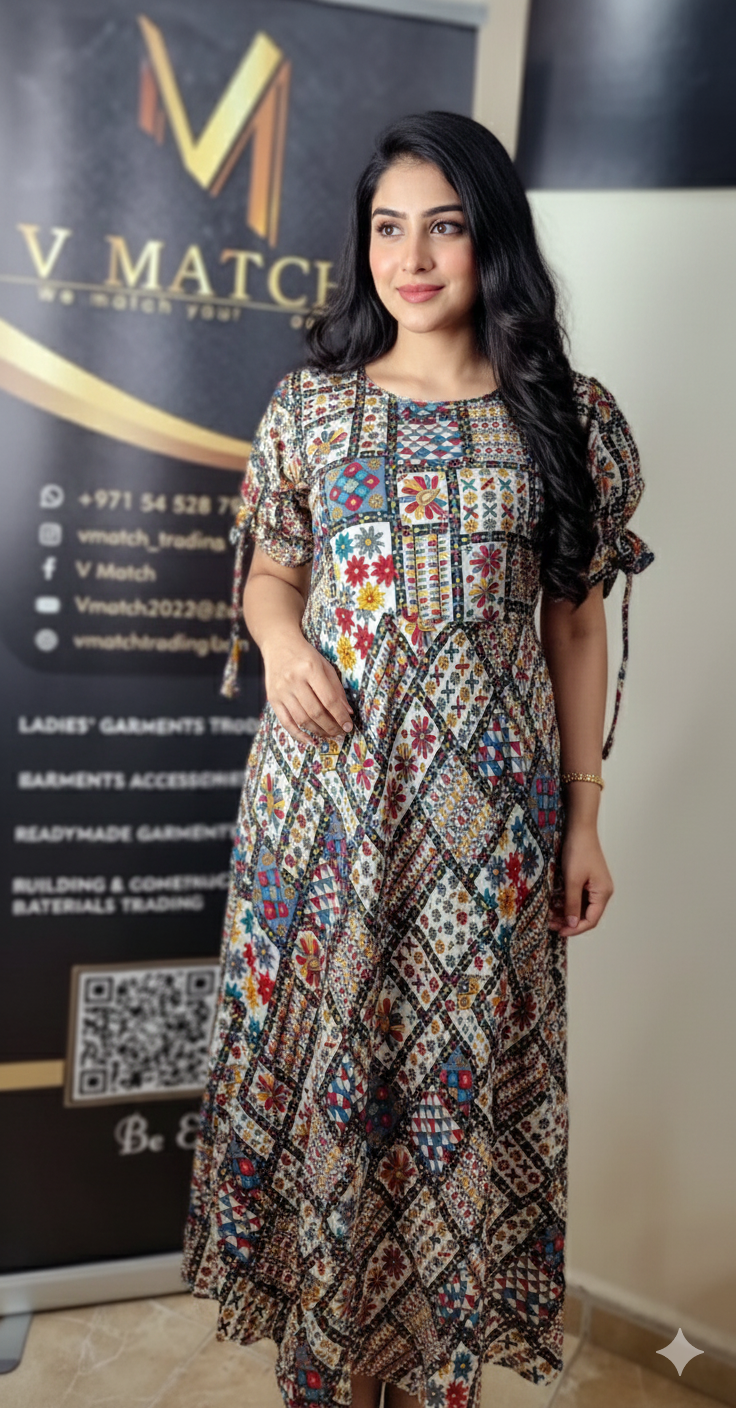 8SP24.Beautiful Semi Silk A Line Top!!!