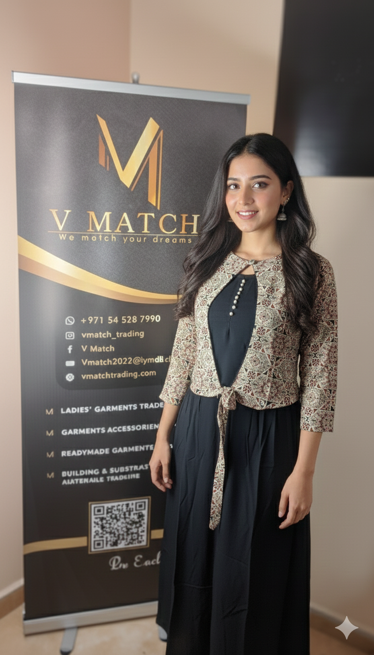 13SP24.Beautiful Wringle Rayon inner with Cotton Jacket Top !!!