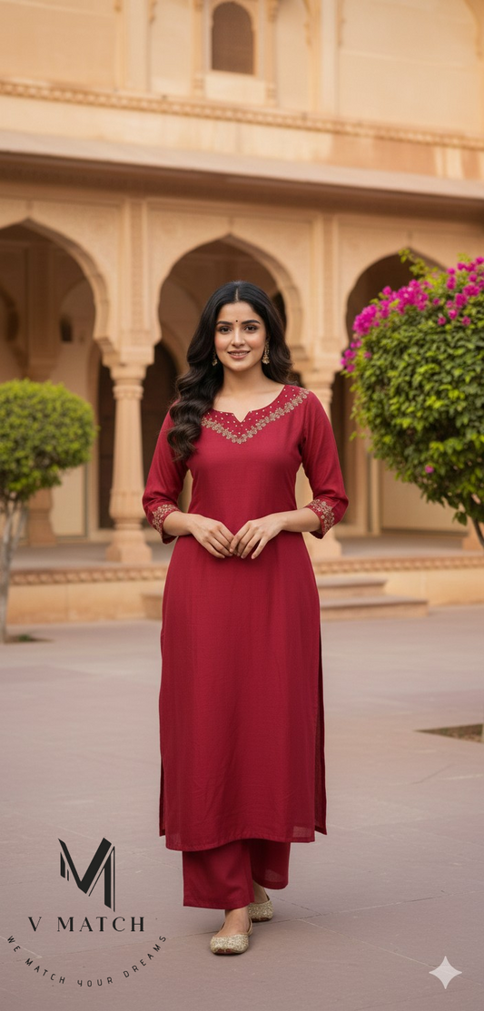 16226.Vichitra Silk Co ord Set.