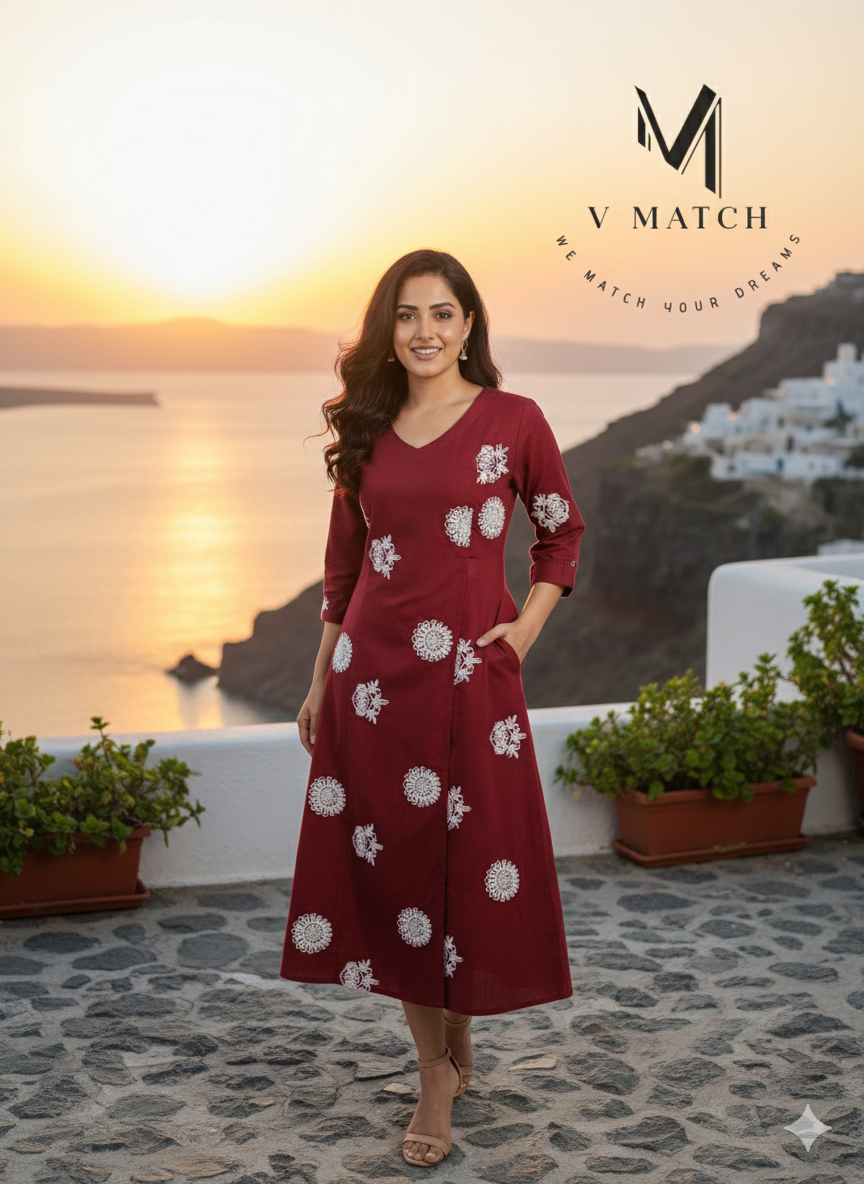 10226. Premium Linen Slub A line Angarha Top.