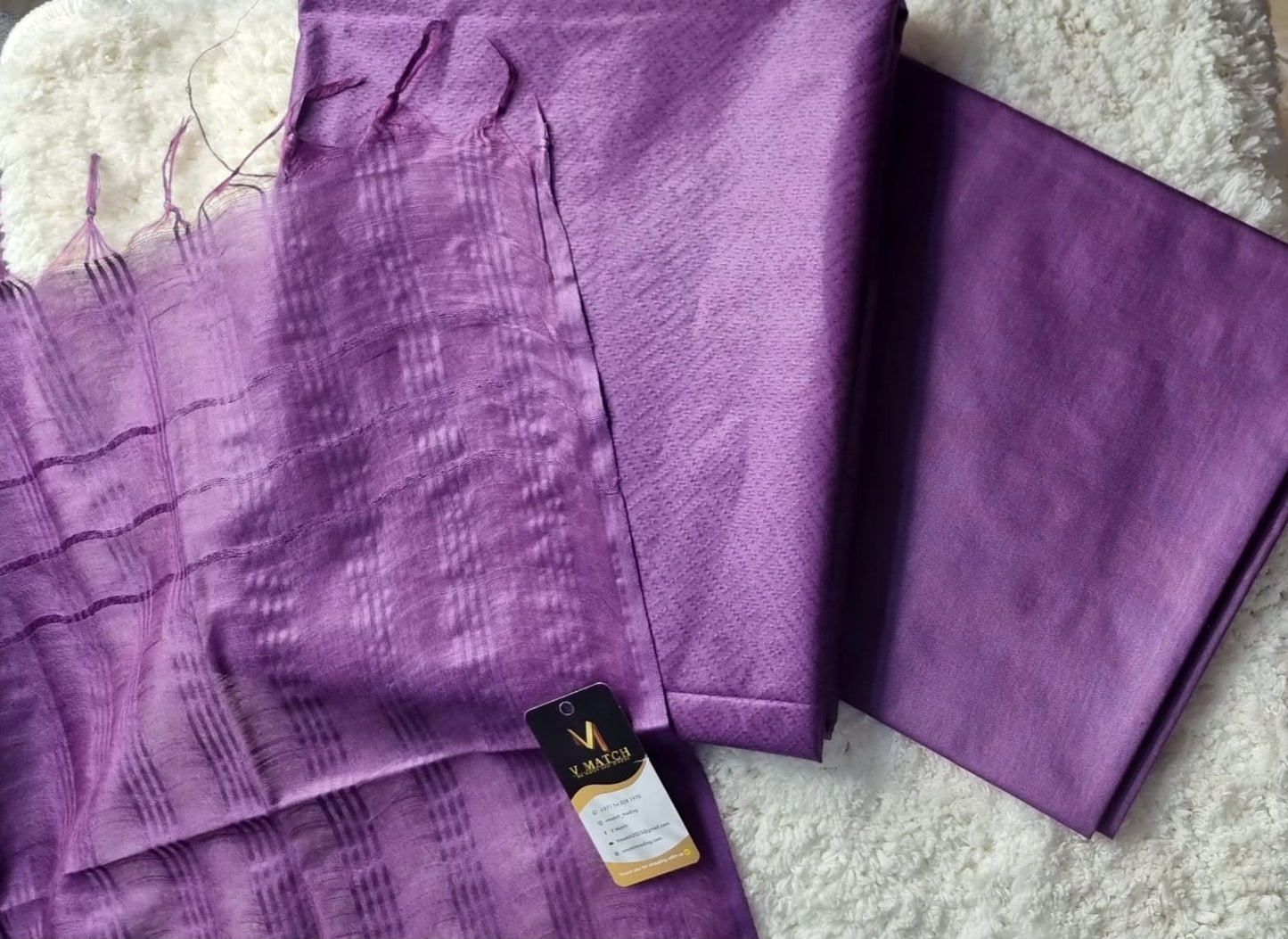 45SEP25. Semi Tussar UnStitched Salwar Material.