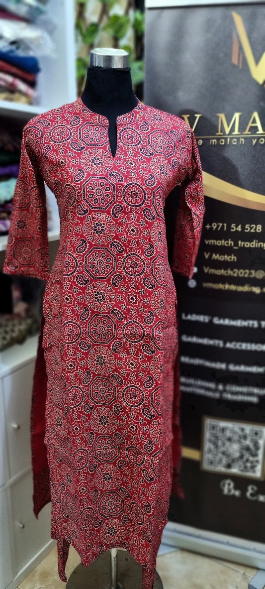 1SEP25.Ajrakh Co-ord Set