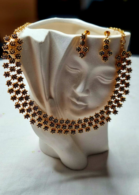 AC9SET. Ad Stone Necklace Set
