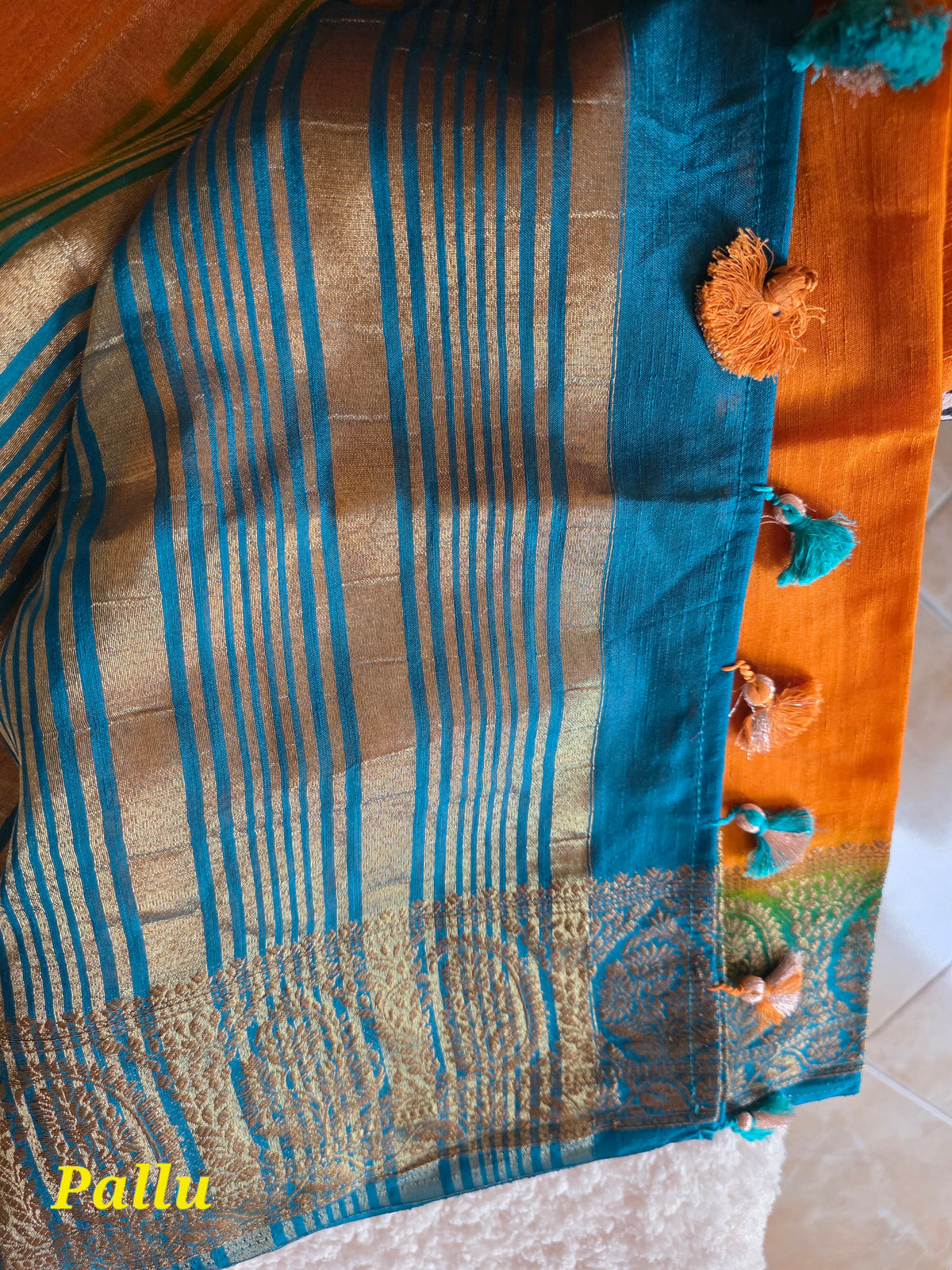 74626.Jute Silk Saree